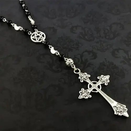 Jewelry Gothic Rosary Necklace Size ONE SIZE - 1 Thumbnail
