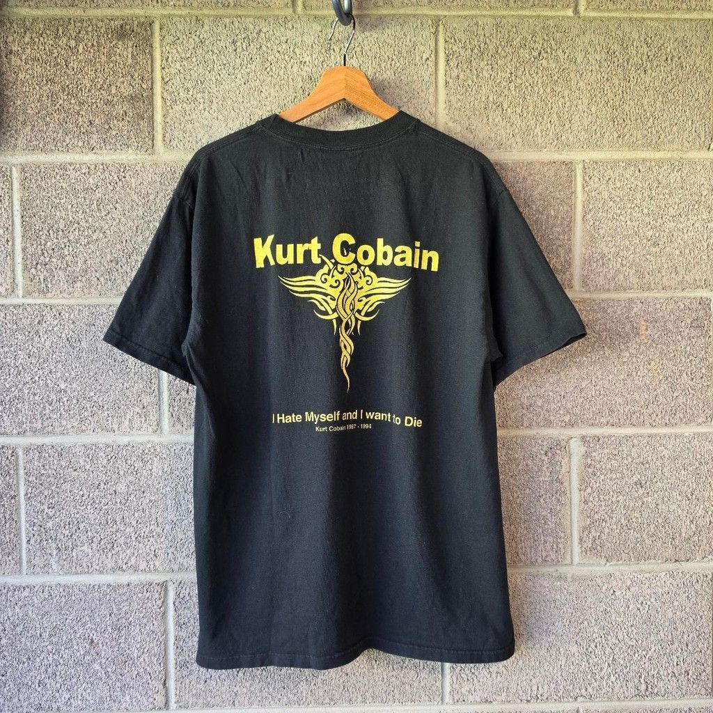 The Unbranded Brand Rare Kurt Cobain Vintage Shirt Size L on the rock and death Size US XL / EU 56 / 4 - 3 Thumbnail