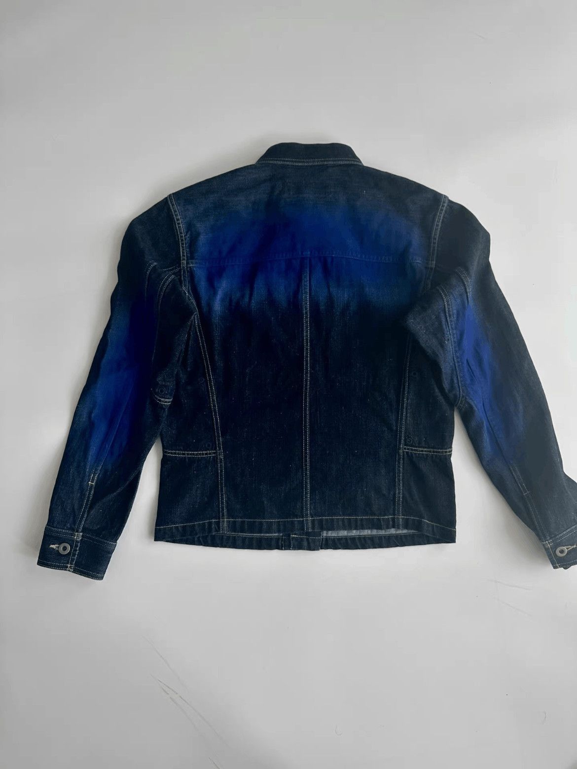 Issey Miyake Sz 3 Issey Miyake 05SS Kakko Denim Jacket-2508 Size US L / EU 52-54 / 3 - 3 Thumbnail
