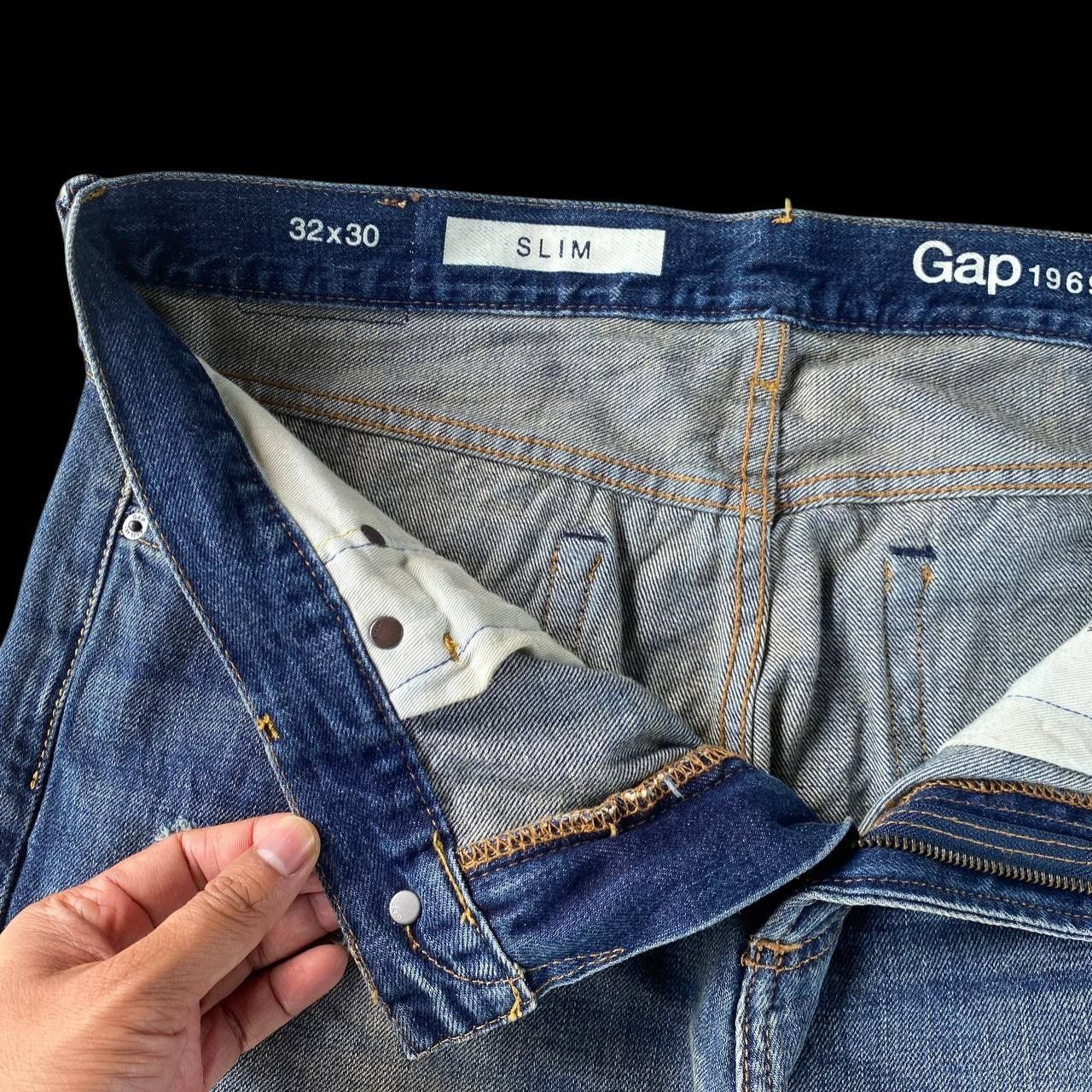 Gap VINTAGE Y2K GAP DISTRESSED GRUNGE DENIM Size US 33 - 12 Thumbnail