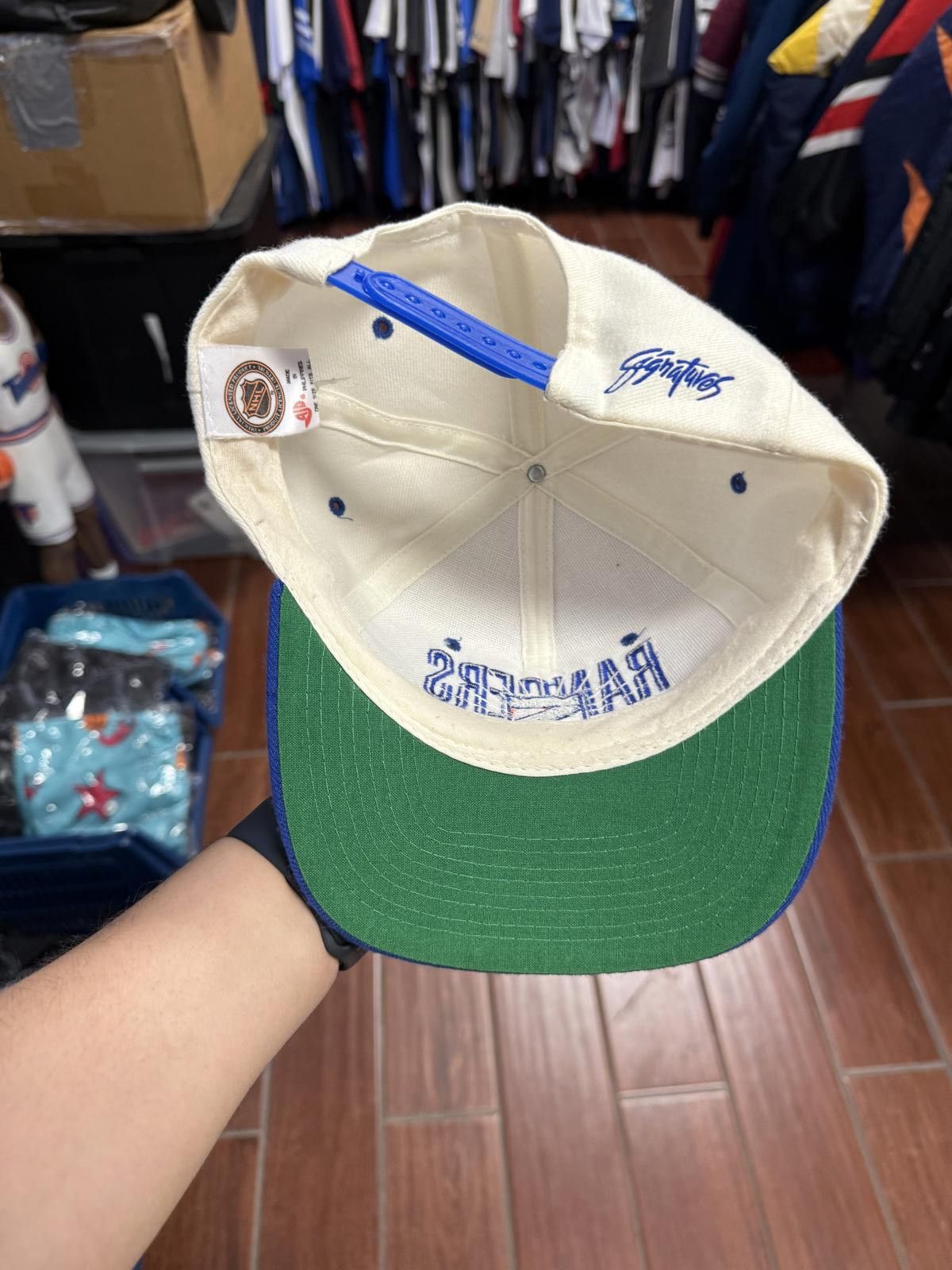 NHL 90's Vintage New York Rangers Snapback Hat Size ONE SIZE - 6 Thumbnail