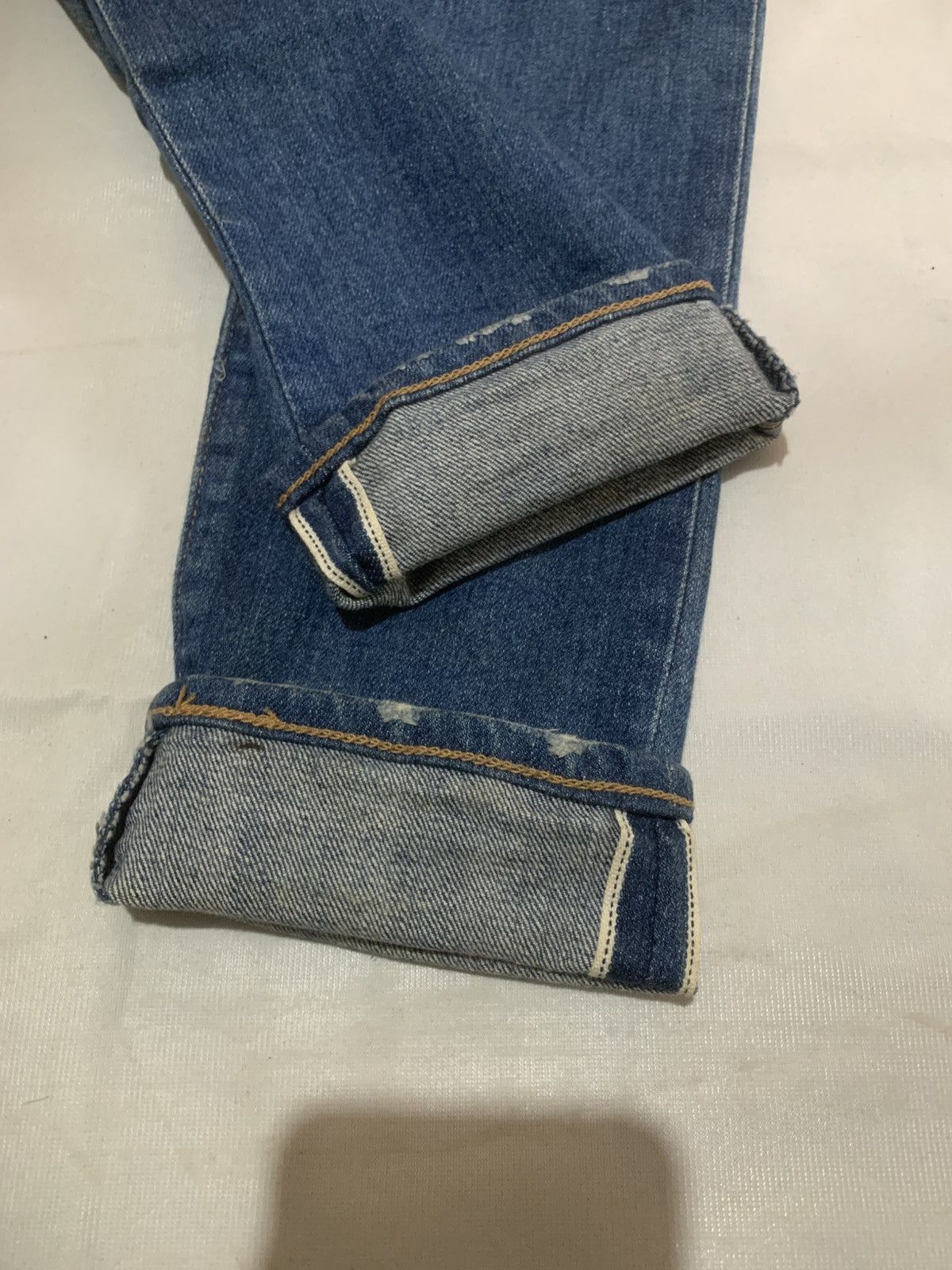 Levi's Selvedge Distressed Levi's Slim Jeans Denim Long Pants Size US 28 / EU 44 - 2 Thumbnail