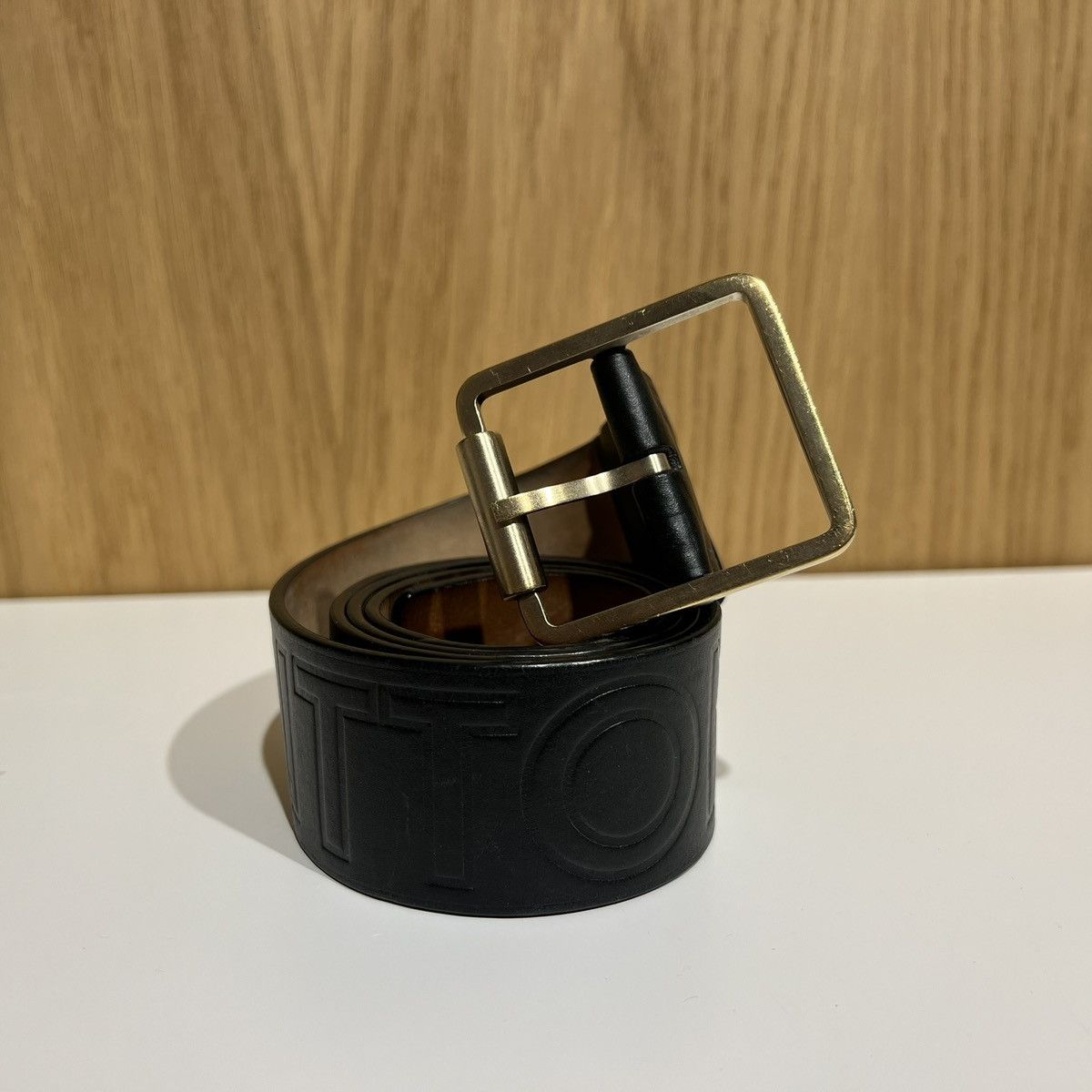 Louis Vuitton 🔹Louis Vuitton Automne-Hiver 2008 Collection Leather Belt Size 34 - 1 Thumbnail