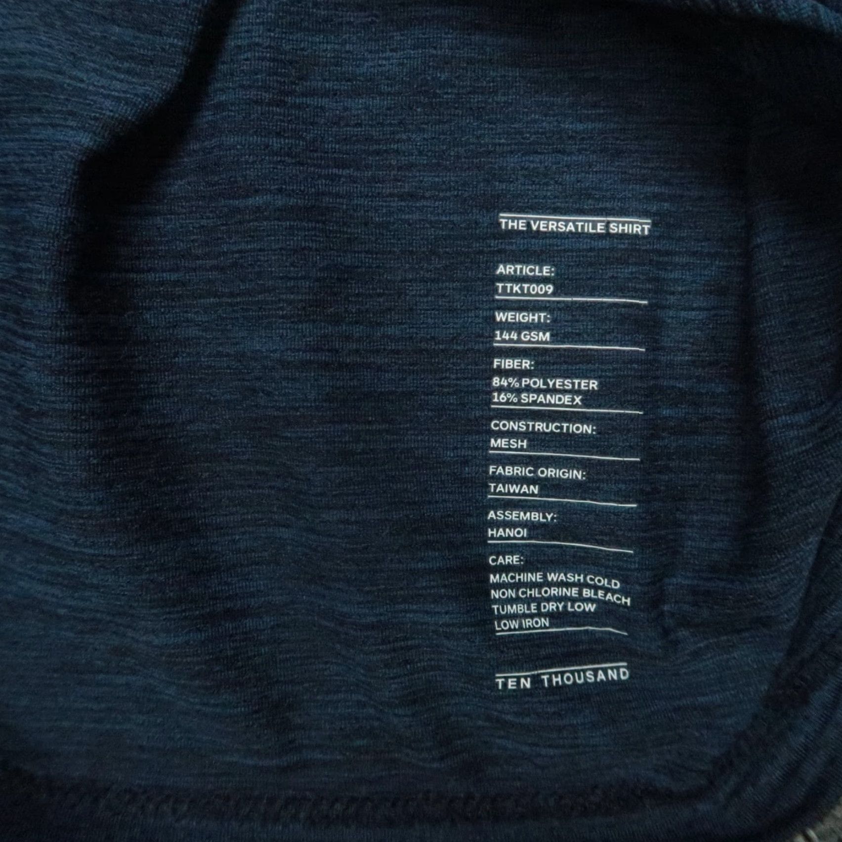 Ten Thousand Ten Thousand Shirt Mens Medium Blue Versatile Athletic Performance Quick Dry Size US M / EU 48-50 / 2 - 4 Thumbnail