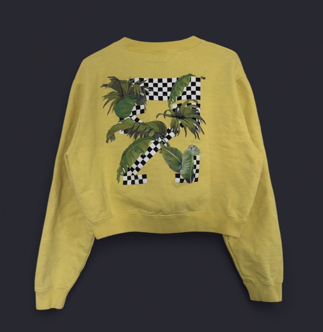 Off-White Off-White Racing Crop-Top Sweatshirt - Large Size L / US 10 / IT 46 - 2 Thumbnail
