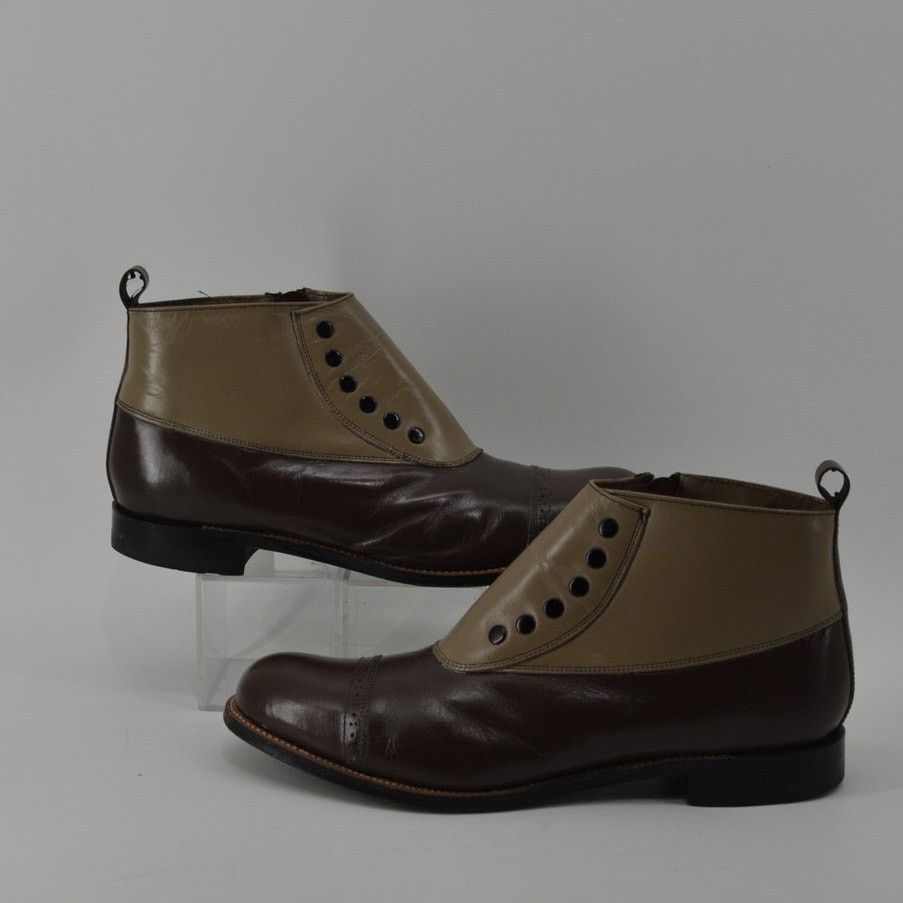 Stacy Adams Stacy Adams Mens Size 11 Madison Cap Toe Boots Gatsby Zip Size US 11 / EU 44 - 8 Thumbnail