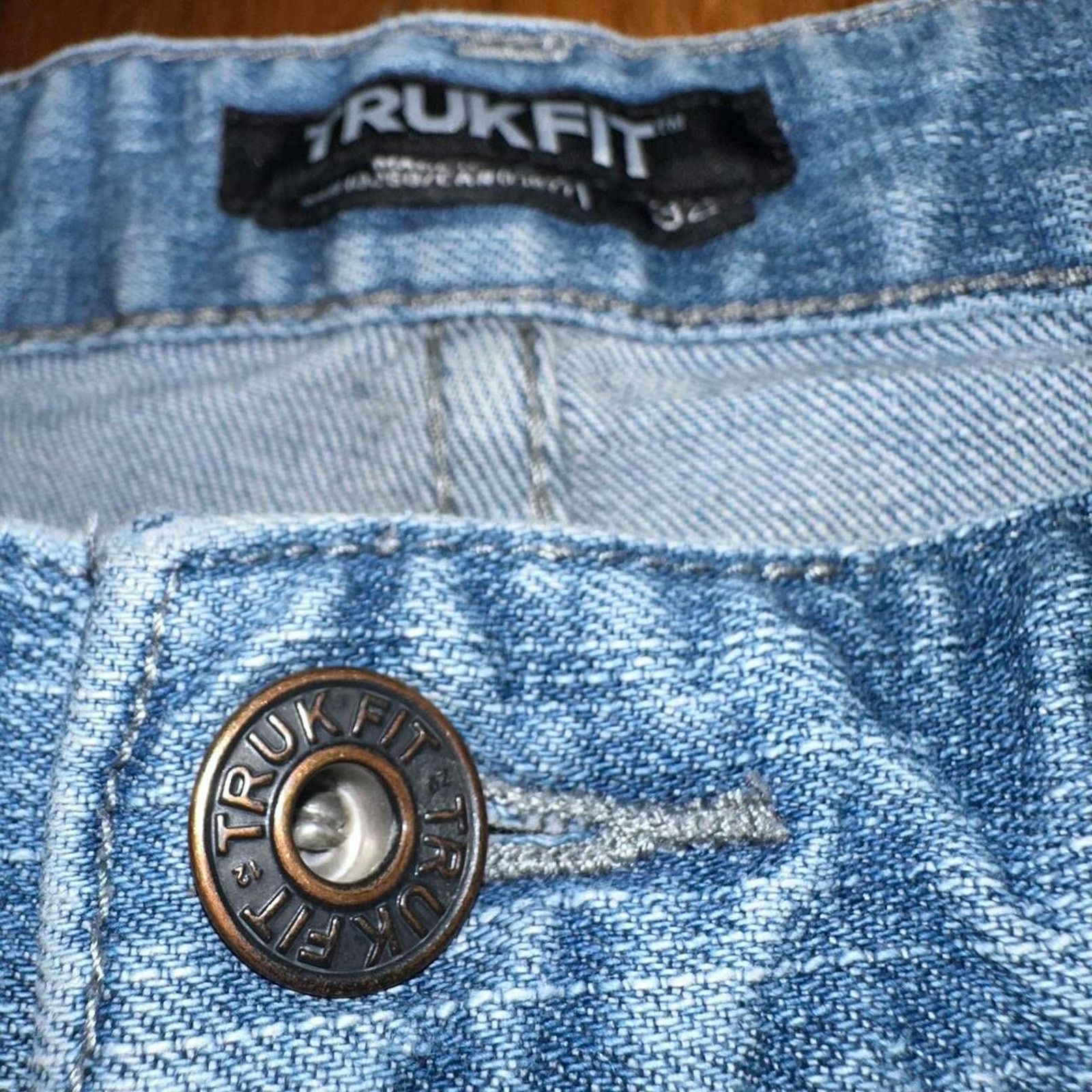 TRUKFIT Trukfit Denim Distressed Cut Off Denim Jorts Skate size 32 Size US 32 / EU 48 - 5 Thumbnail
