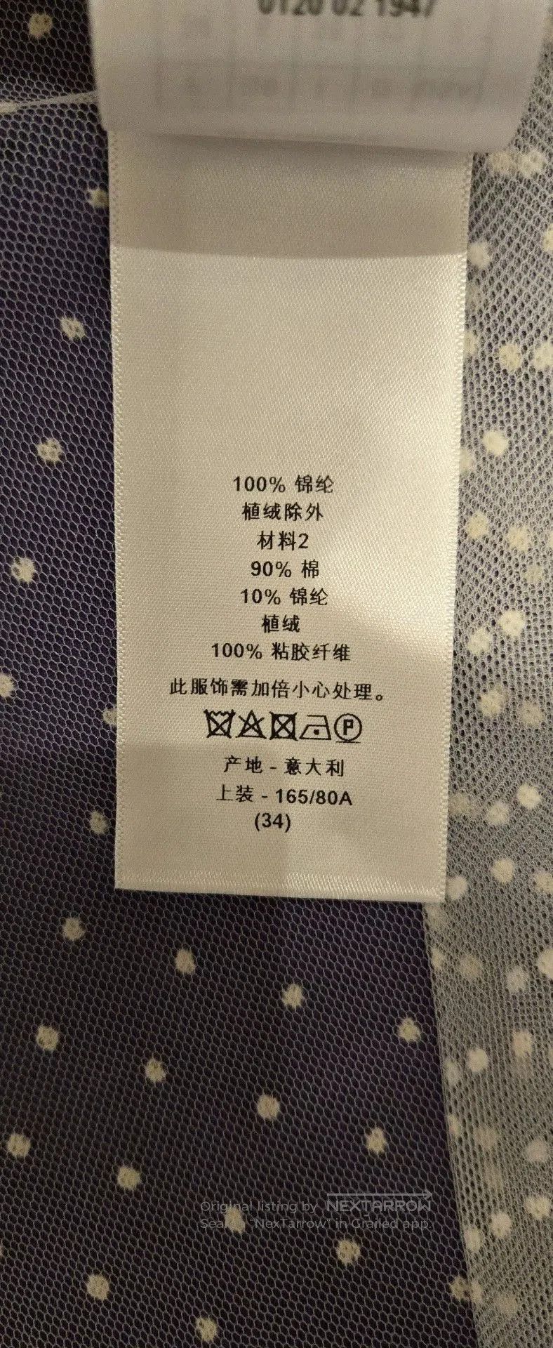 Dior Christian Dior Polka Dot Mesh Shirt. Size US XS / EU 42 / 0 - 6 Thumbnail