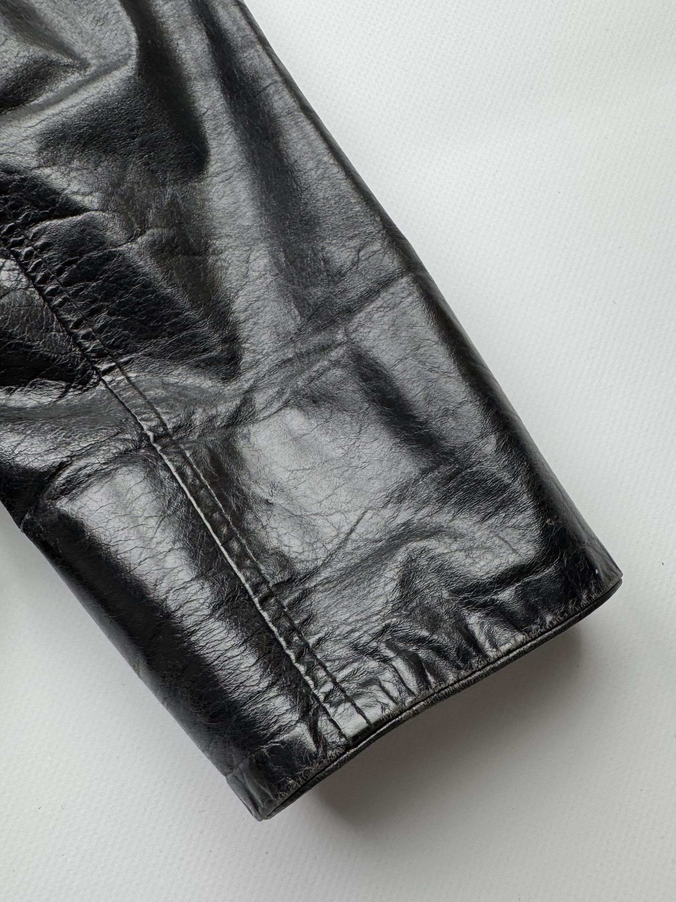 Vintage Vintage Cropped Leather Jacket B248(V16)E2 Size XS / US 0-2 / IT 36-38 - 9 Thumbnail