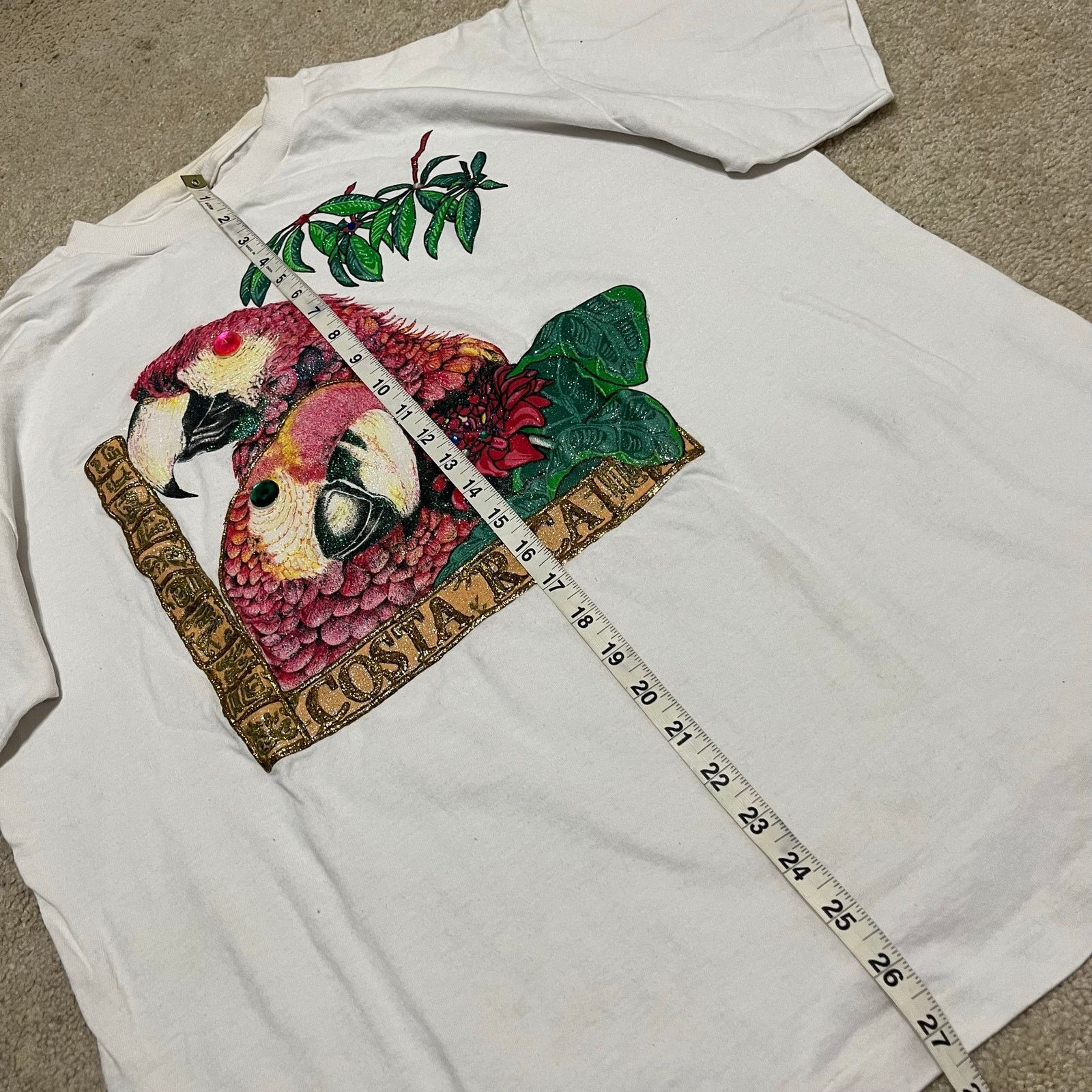 Other Vintage 90s Costa Rica Parrot Pura Vida Graphic Tee XL Size US XL / EU 56 / 4 - 6 Thumbnail