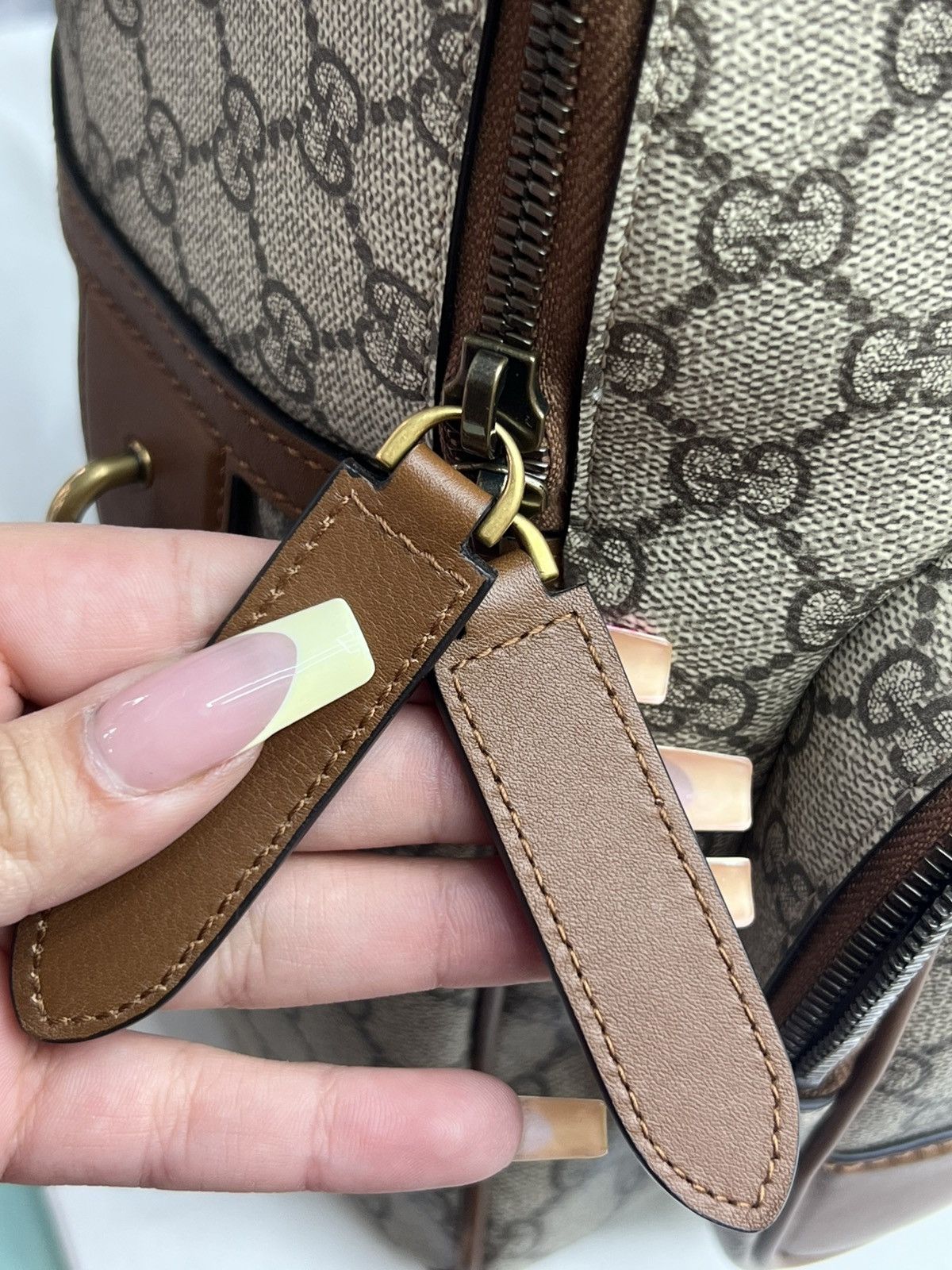 Gucci Gucci GG Emblem Medium Backpack Size ONE SIZE - 12 Thumbnail