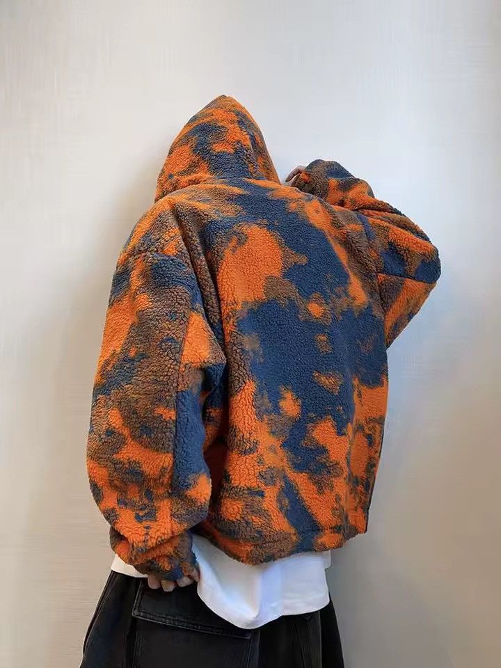 Other Polar Fleece Streetwear Jacket Tie Dye Warm Zipper Outdoor Size US L / EU 52-54 / 3 - 5 Thumbnail