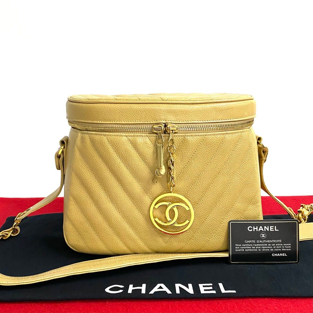 Chanel Chanel Chanel V Stitch Caviar Skin Shoulder Bag Leather Shoulder Bag DUTY FREE for USA Size ONE SIZE - 1 Thumbnail
