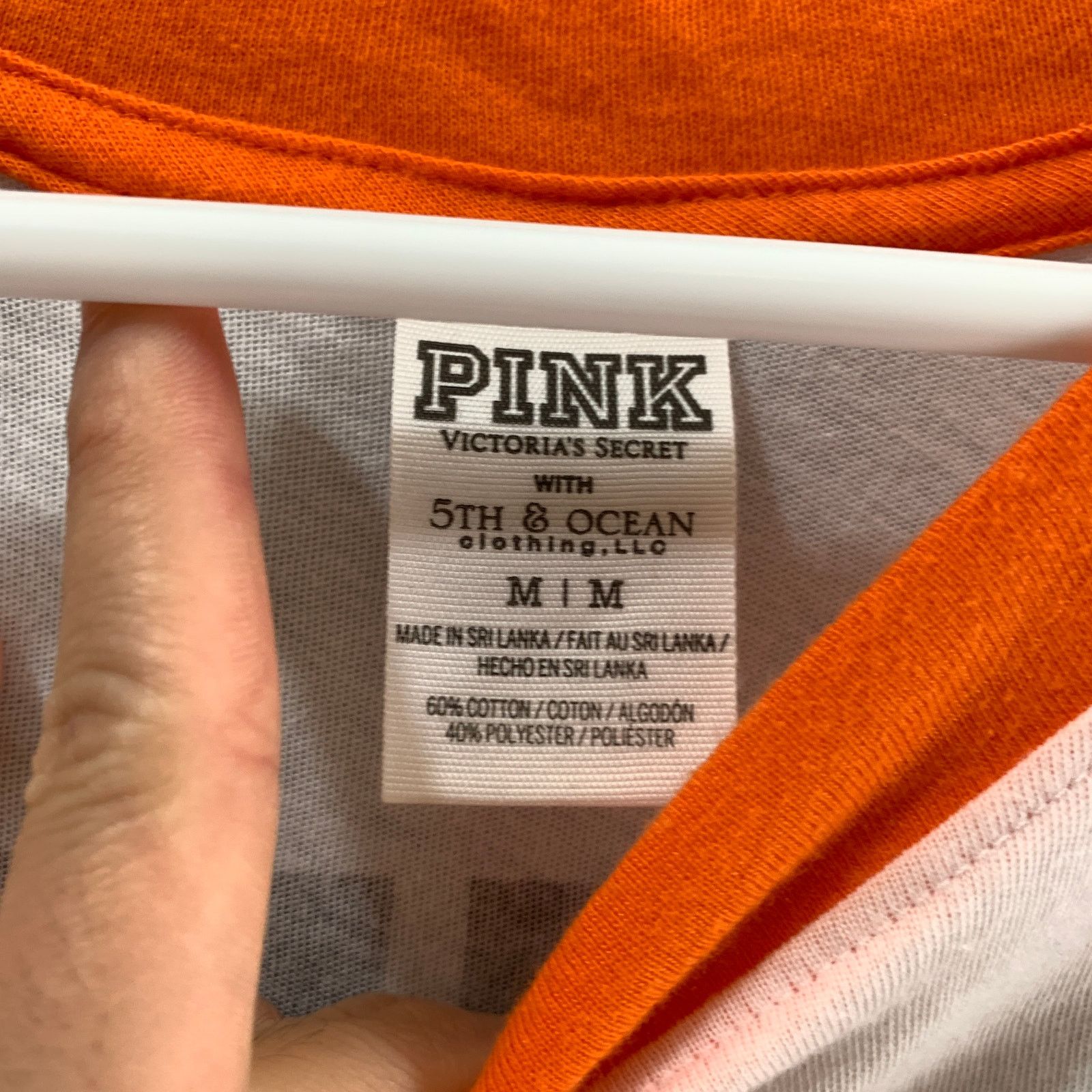 Pink Giants Shirt Women Size Medium Whith Orange Short Sleeve Size M / US 6-8 / IT 42-44 - 3 Thumbnail