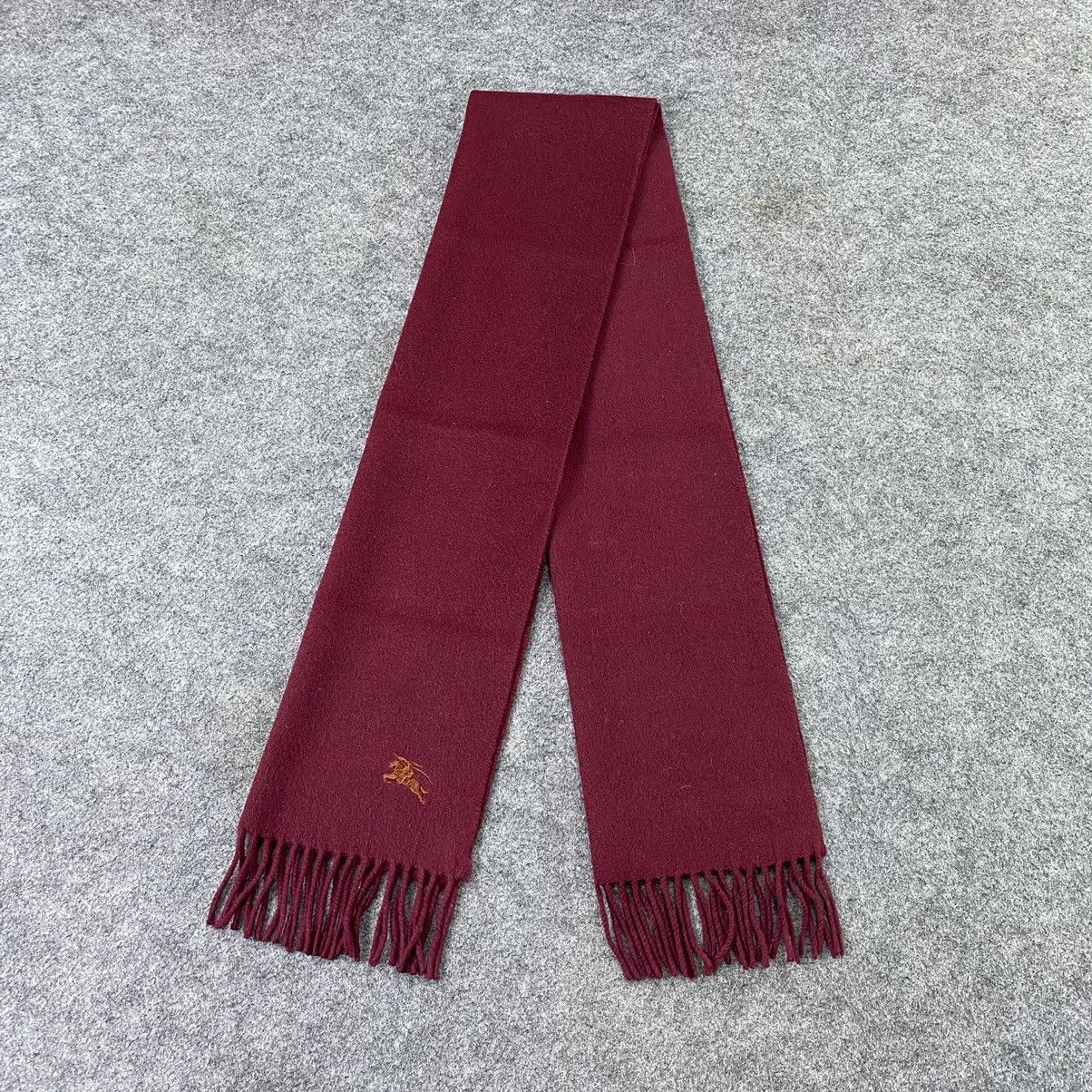 Burberry × Vintage Burberry Cashmere Scarf / Muffler / Neckwear - T1314 Size ONE SIZE - 2 Thumbnail