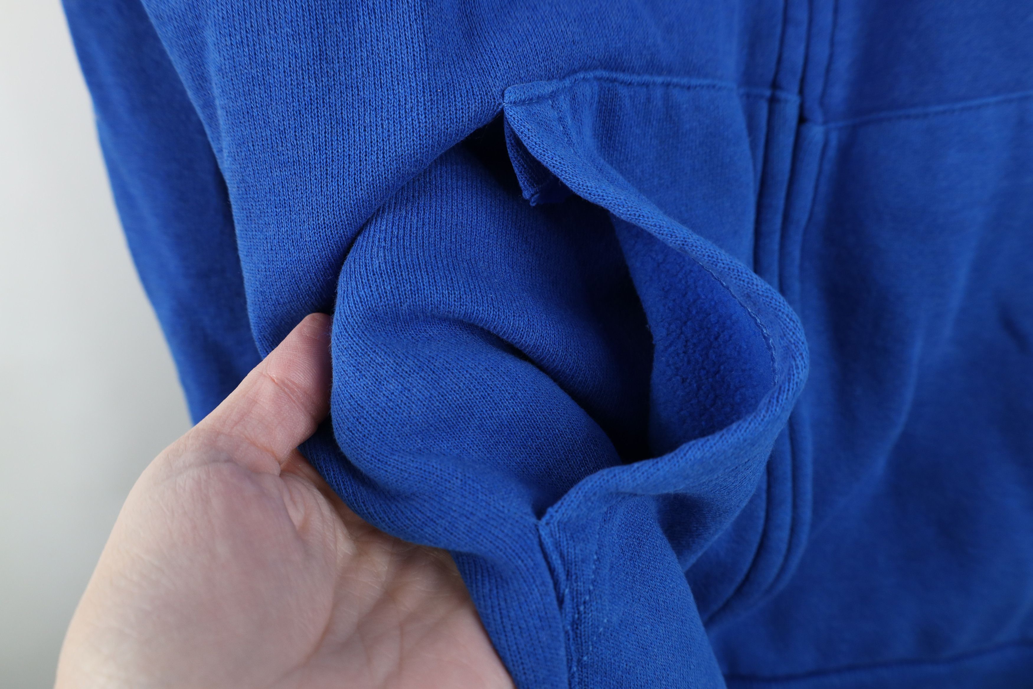 Hanes Vintage 80s 90s Hanes Full Zip Hoodie Sweatshirt Blue USA Size US L / EU 52-54 / 3 - 6 Thumbnail