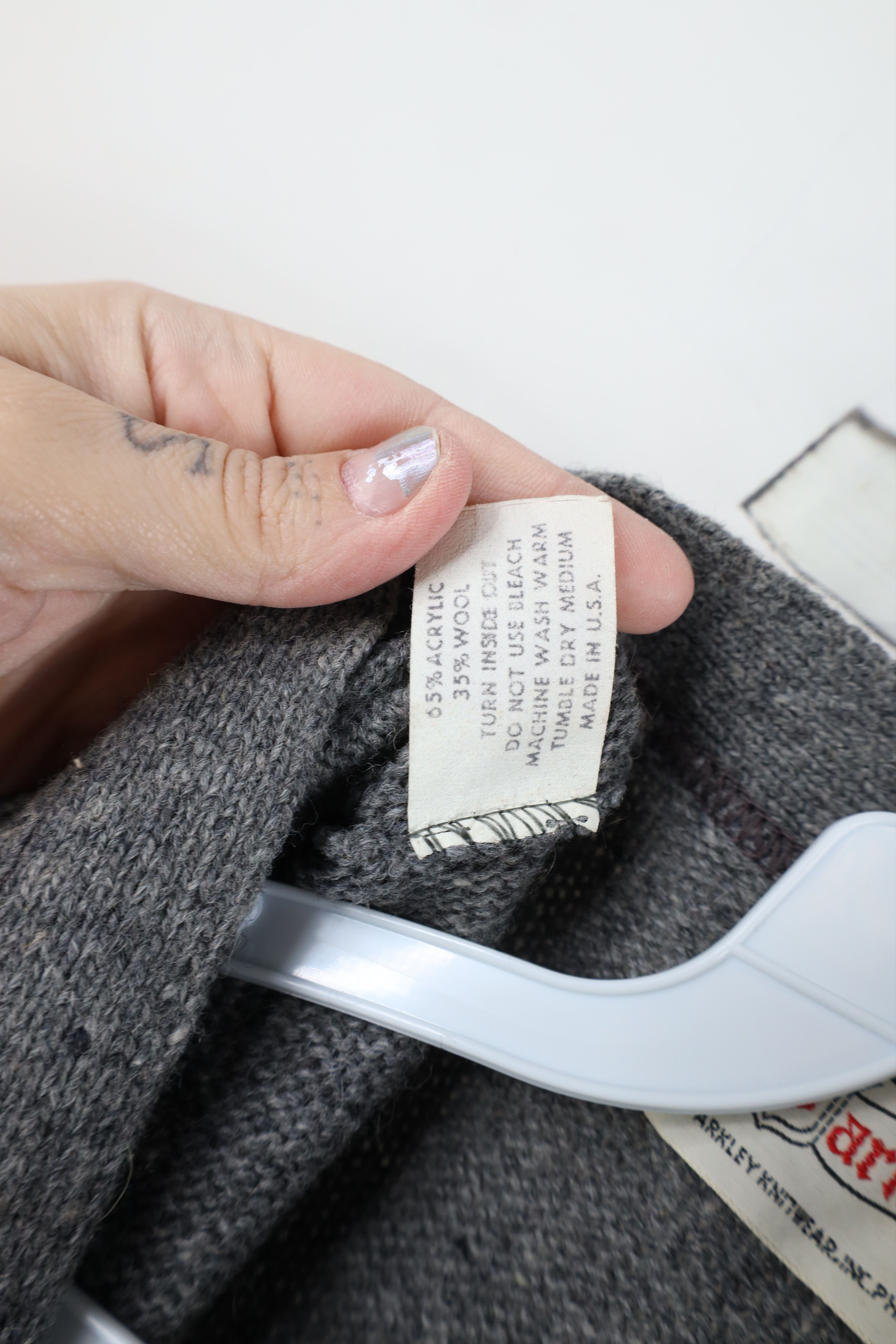 Vintage Vintage 50s 60s Rockabilly Fleck Wool Knit Sweater Vest USA Size US L / EU 52-54 / 3 - 7 Thumbnail
