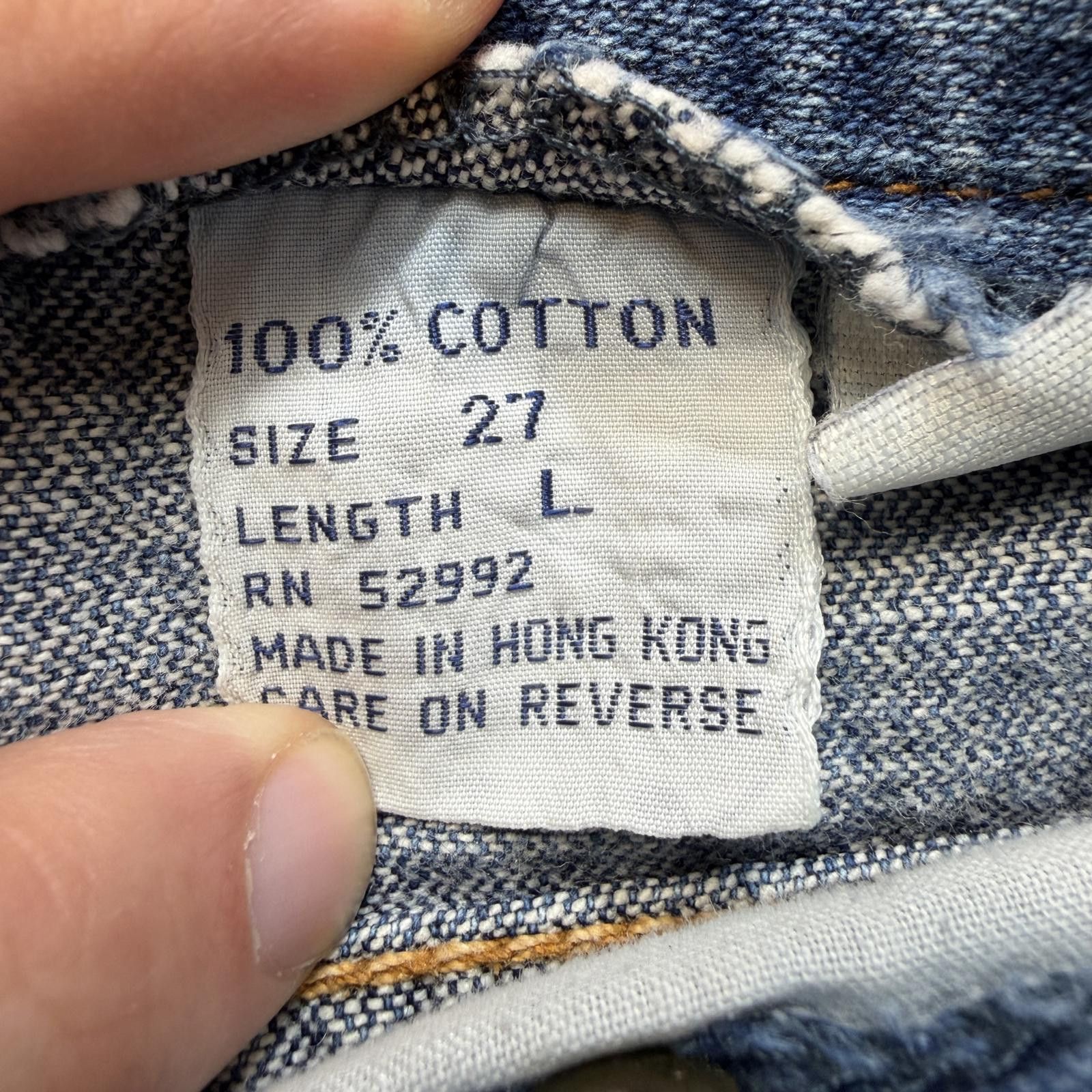 Jordache Vintage 90s Jordache High Waisted Mom Jeans Hong Kong 27 Size 27" / US 4 / IT 40 - 5 Thumbnail