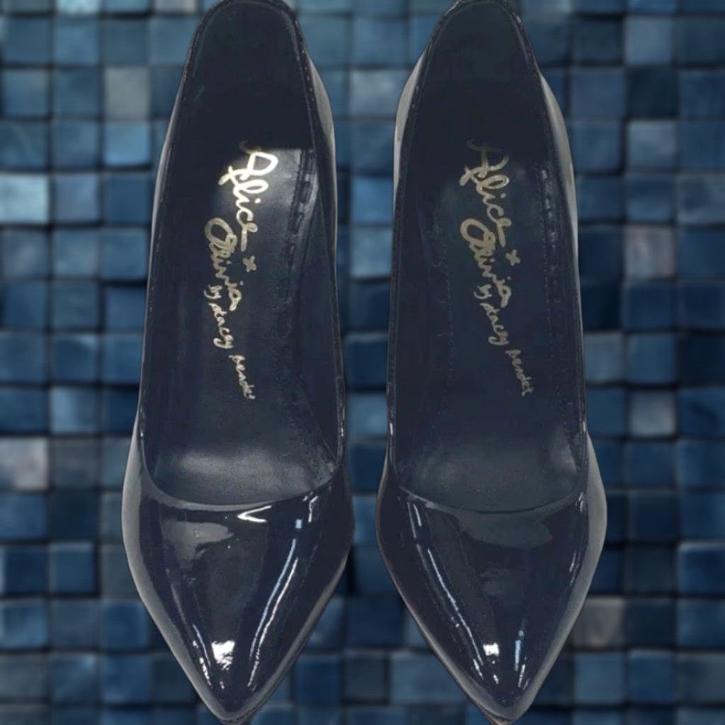 Alice + Olivia Women Alice & Olivia Platform Heel Leather Black RedBottom Size6 EU36 Size US 6 / IT 36 - 1 Thumbnail