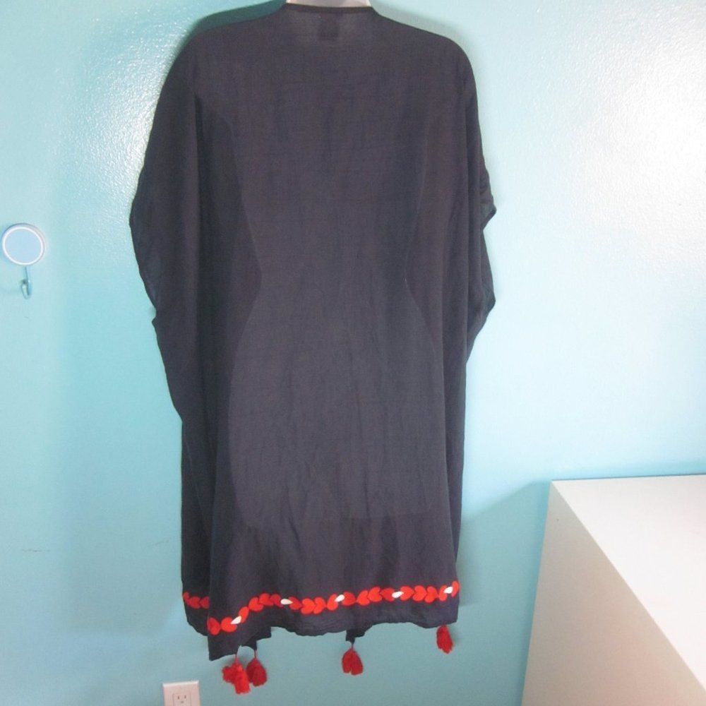 J.Crew J.Crew Navy Cotton Swim Cover Up OS Size ONE SIZE - 4 Thumbnail