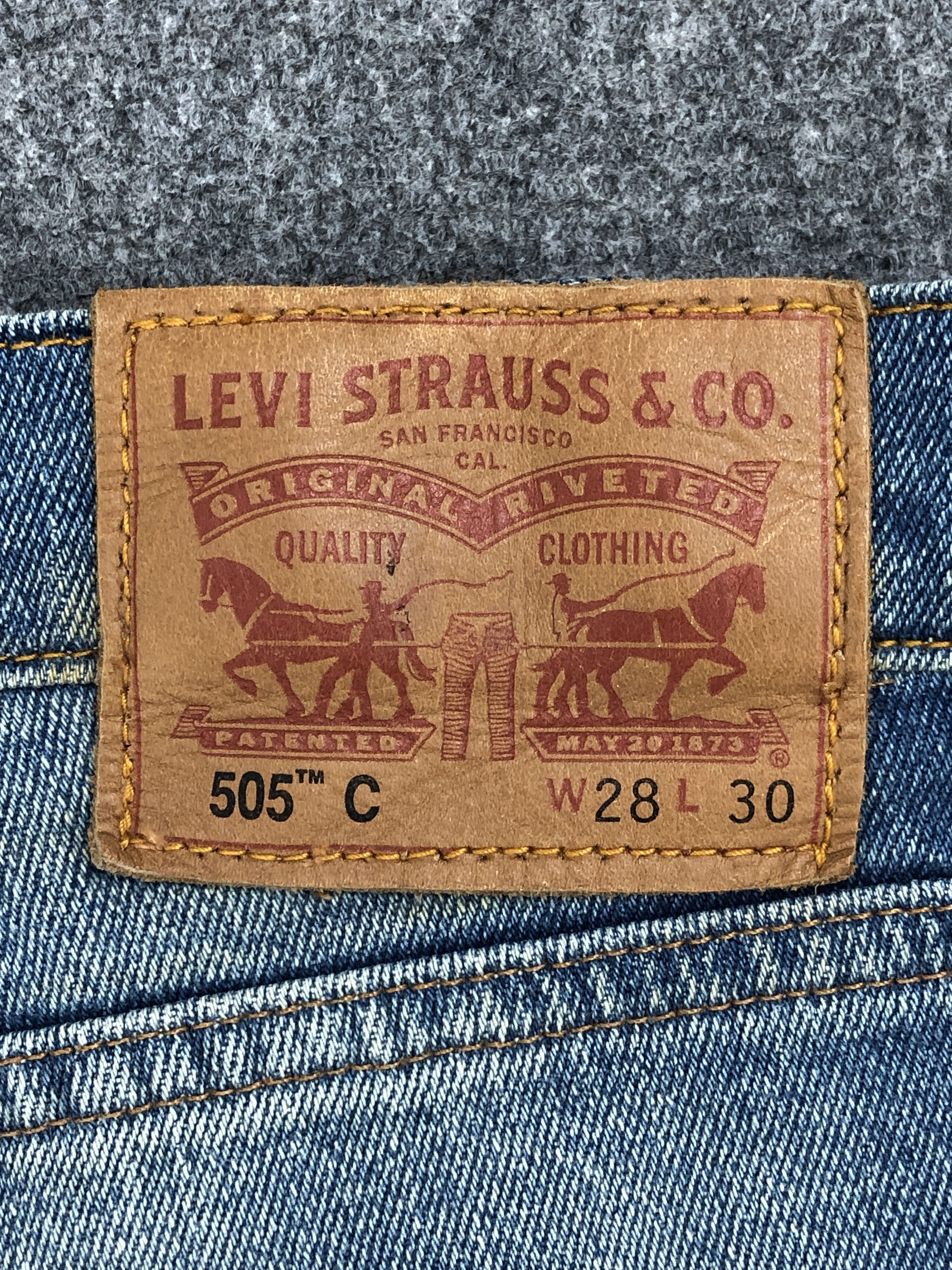 Levi's Vintage Levis 505 C Faded Blue Jeans 29x28.5 S0016 Size US 29 - 5 Thumbnail