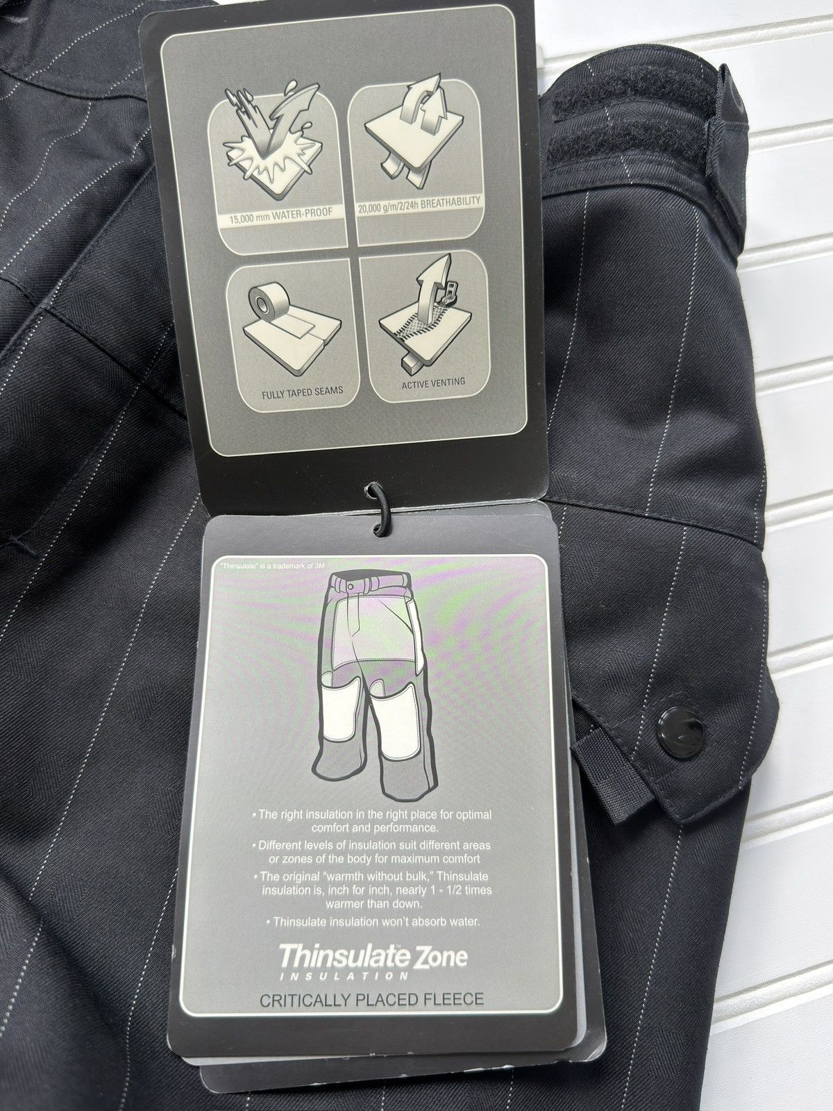 Oakley Oakley Software Black Pinstripe Ski Snowboard Pants Size LG Size US 36 / EU 52 - 10 Thumbnail