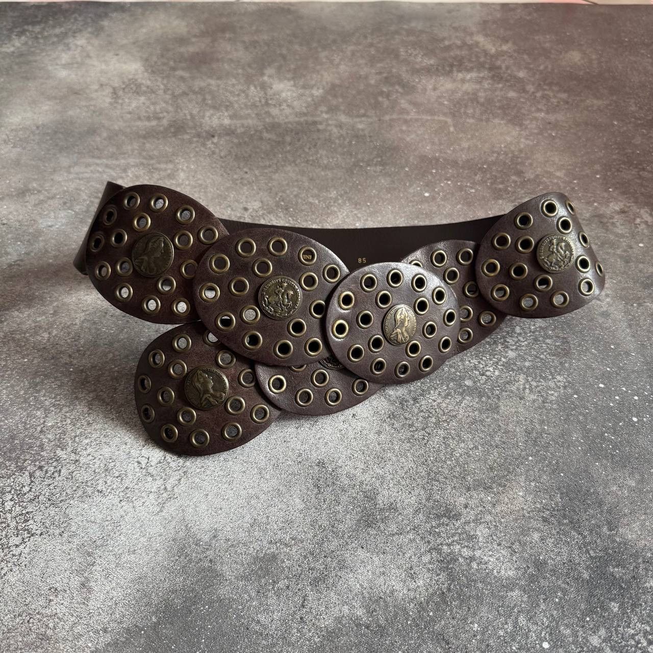 Vintage Vintage Western Boho Style Wide Leather Belt Size ONE SIZE - 3 Thumbnail