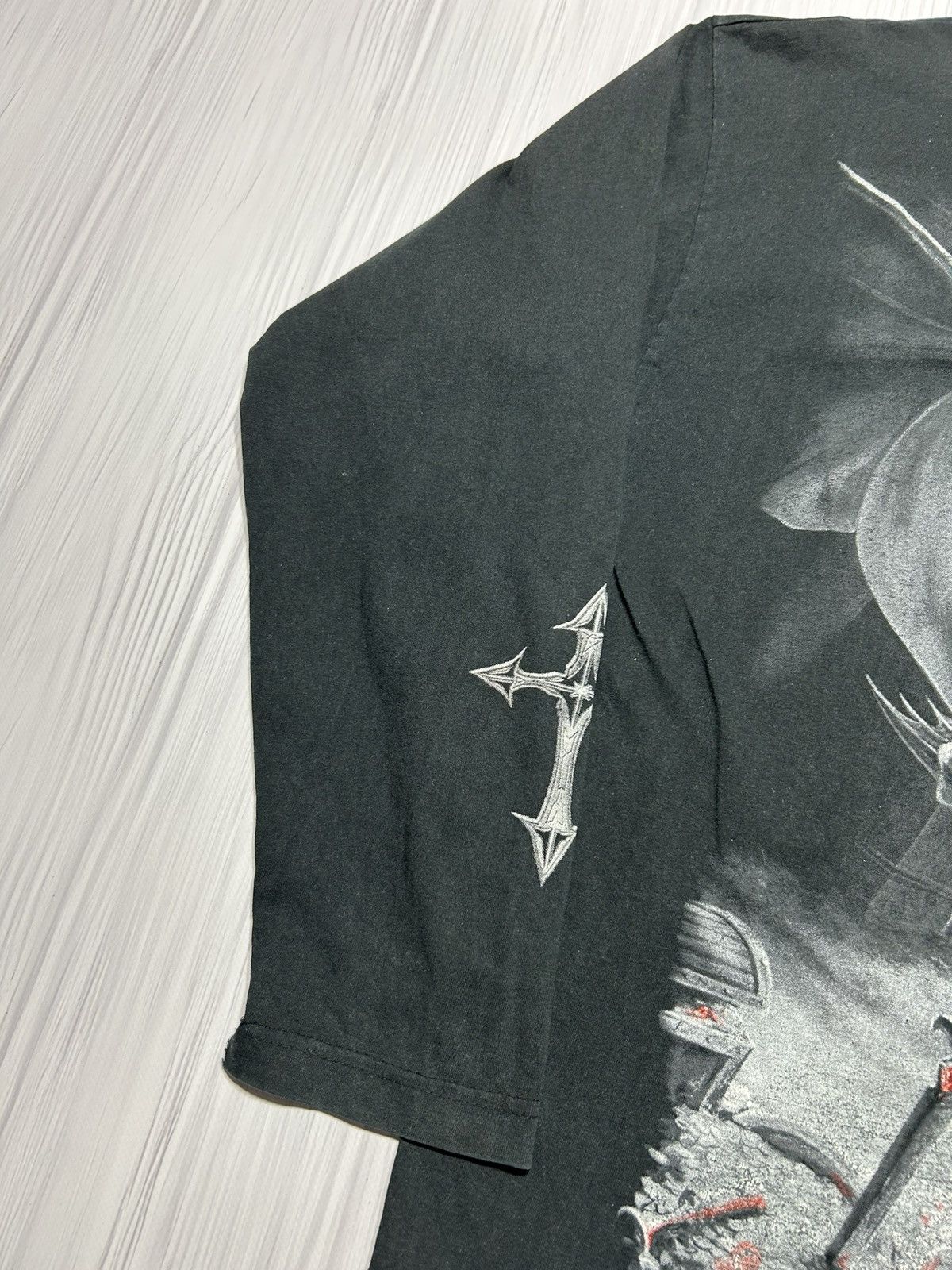 Vintage Vintage Spiral Dragon Sword Gothic 666 Longsleeve Size XL Size US XL / EU 56 / 4 - 5 Thumbnail