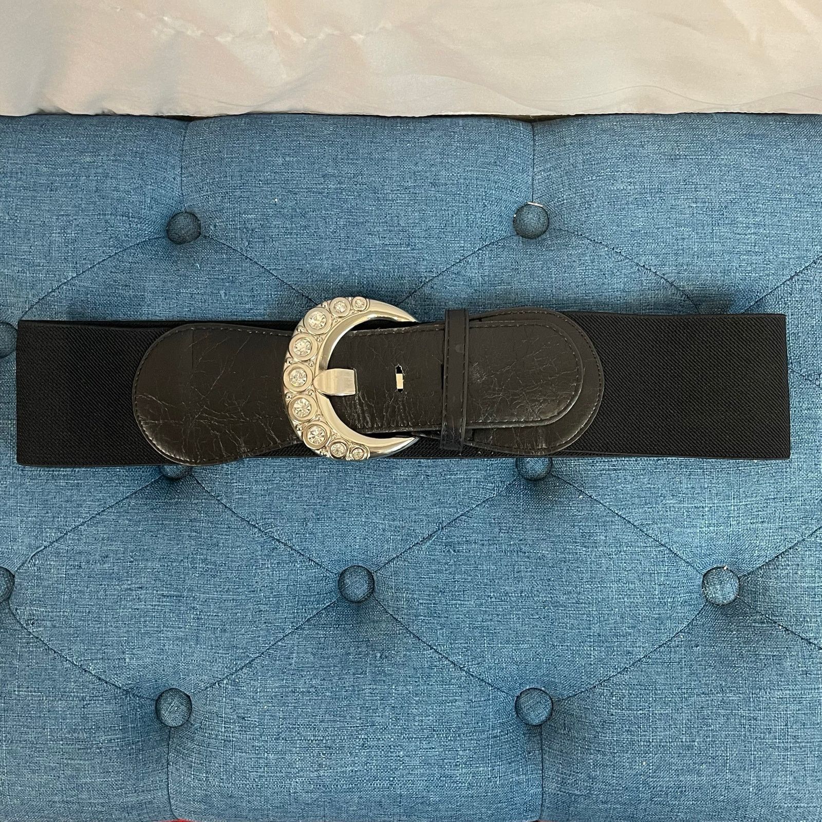 XOXO XOXO 1X Belt 00s 10s Y2K Black Stretch Bling Size ONE SIZE - 1 Thumbnail