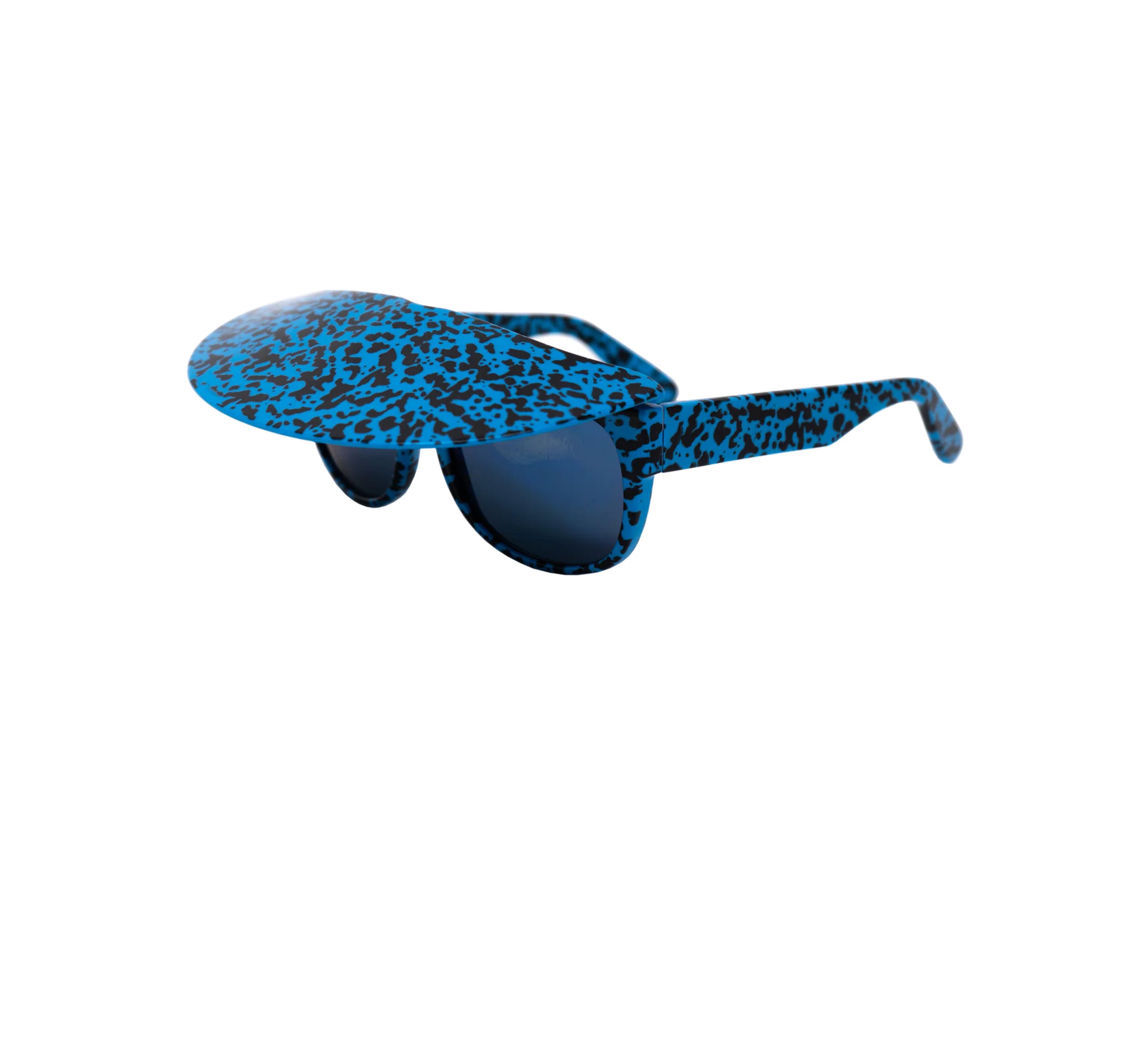 Bernhard Willhelm Bernard Willhelm SS2006 Sunglasses Blue Visor Mirror Lenses Size ONE SIZE - 8 Thumbnail