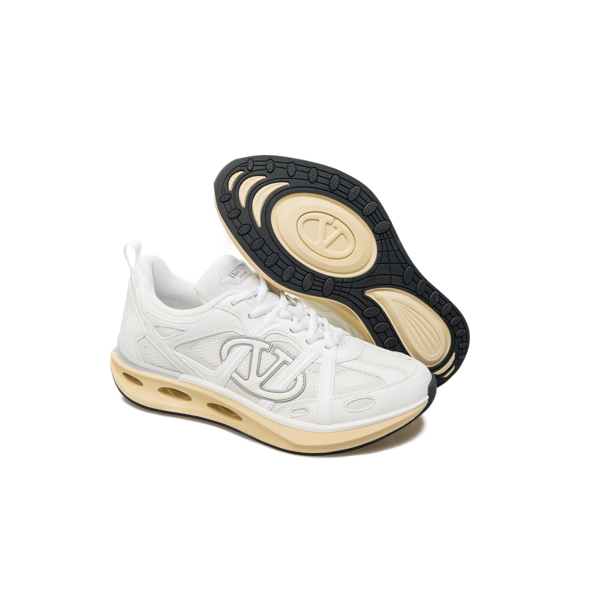 Valentino o1s22i1n1224 Vlogo Easyjog Low-Top Sneakers in White Size US 8 / EU 41 - 3 Thumbnail