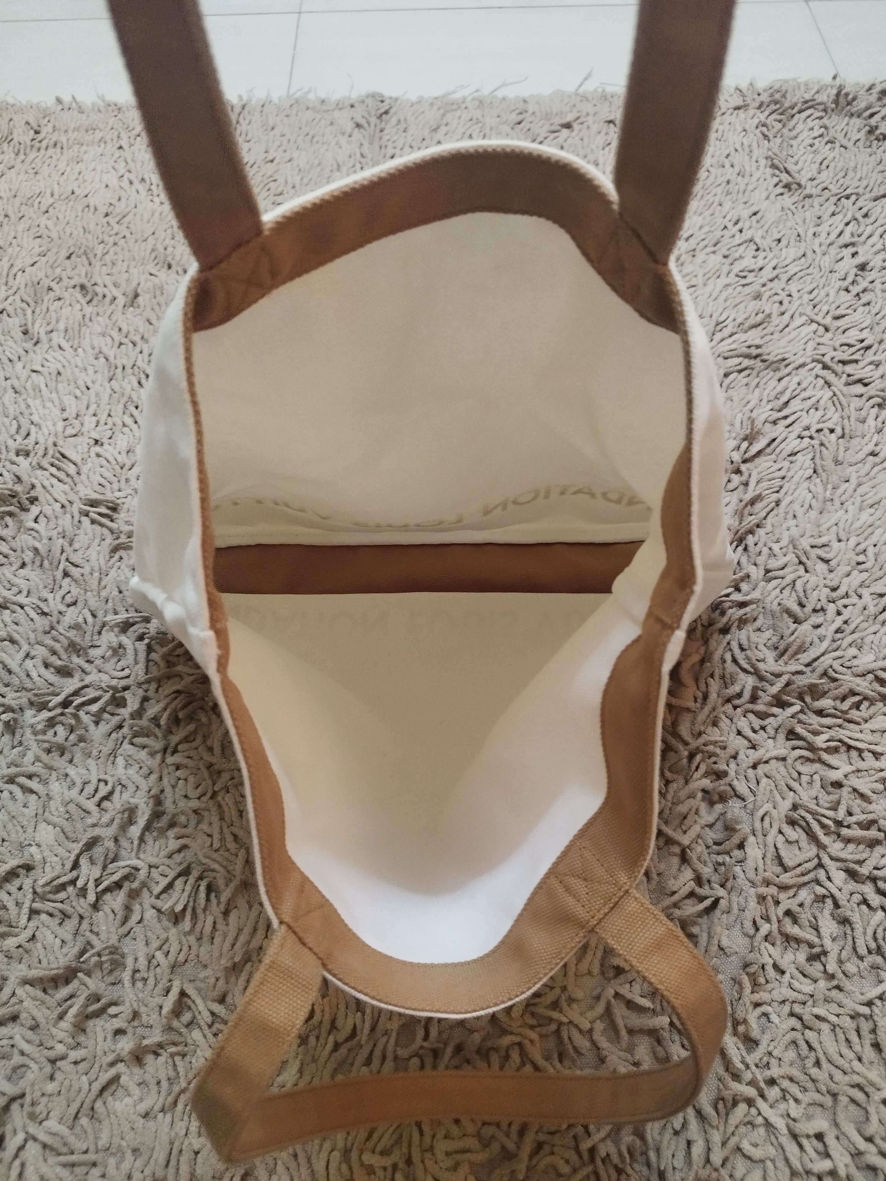 Louis Vuitton Louis Vuitton Foundation Canvas Cotton 100 Tote Bag ! Size ONE SIZE - 7 Thumbnail