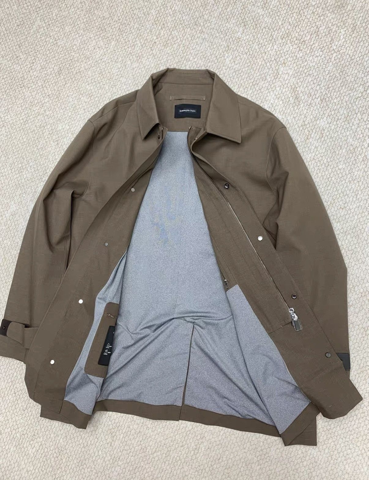 Ermenegildo Zegna Ermenegildo Zegna Coffee Taped Lapel Trench Coat Size US M / EU 48-50 / 2 - 9 Thumbnail
