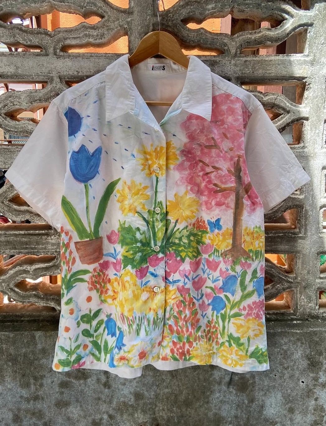 Issey Miyake Vtg IS Issey Miyake Floral Shirt Size US M / EU 48-50 / 2 - 1 Thumbnail