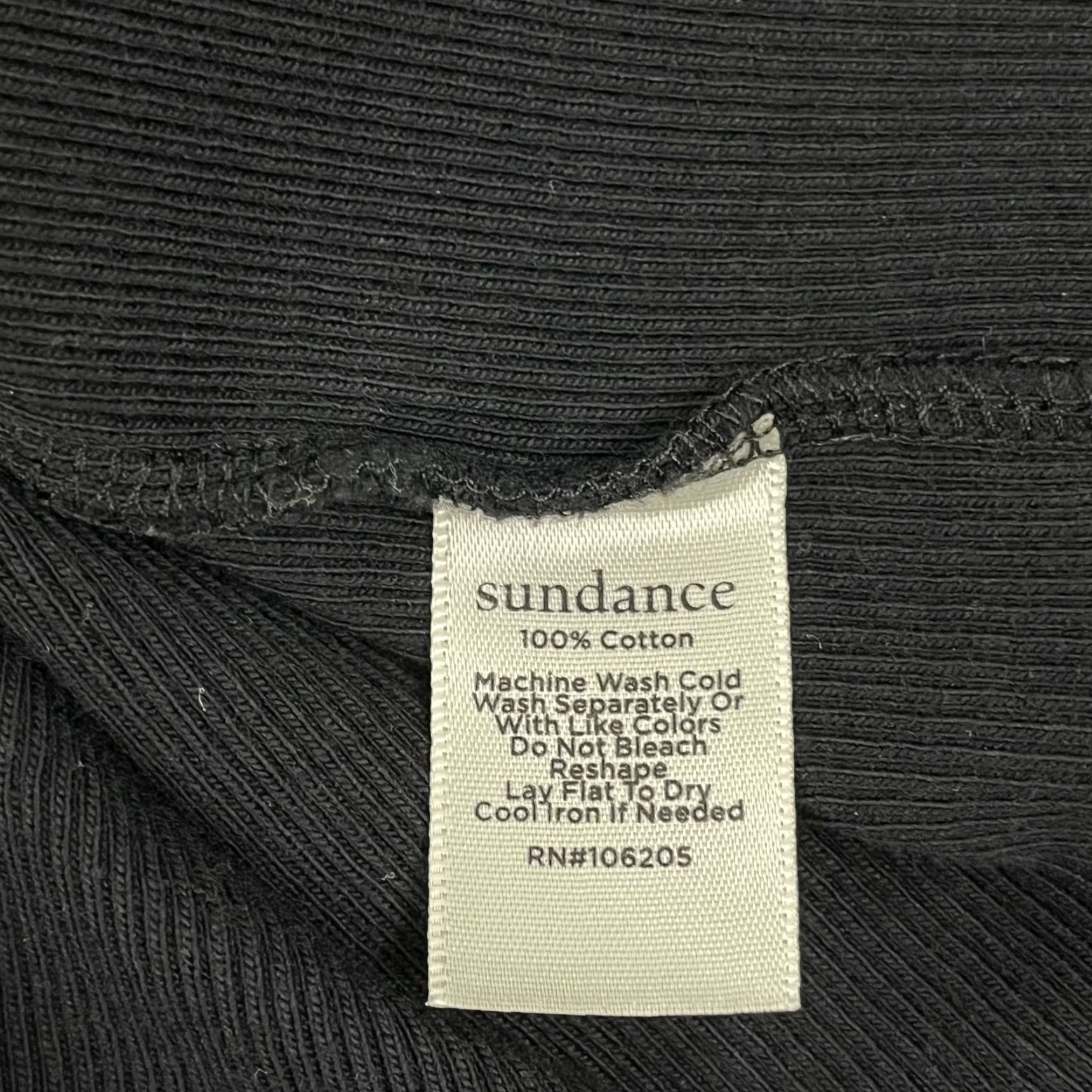 Vintage Sundance Shirt Womens Large Black Thermal Waffle Knit 1/2 Sleeve Layering Blouse Size L / US 10 / IT 46 - 6 Thumbnail