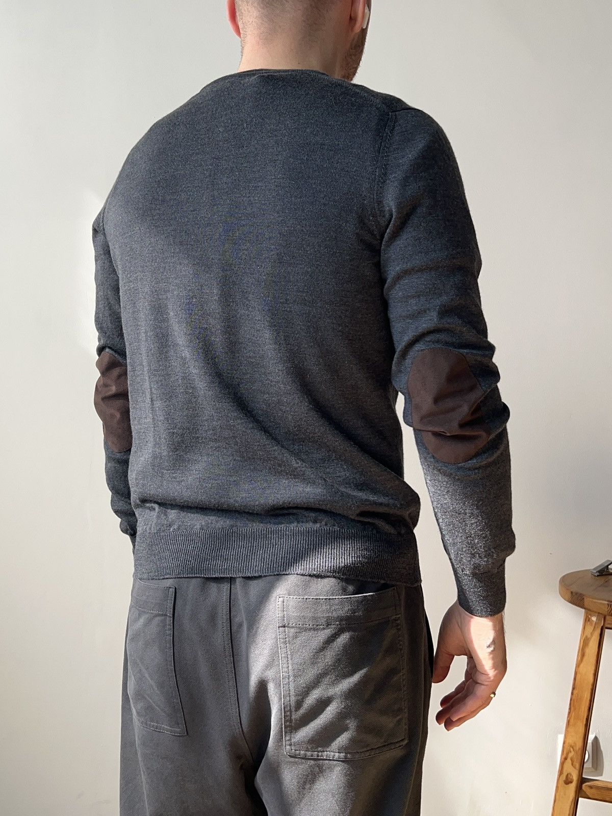 Gran Sasso Gran Sasso Men’s Virgin Wool Gray Cardigan size 48 Italy Size US M / EU 48-50 / 2 - 2 Thumbnail