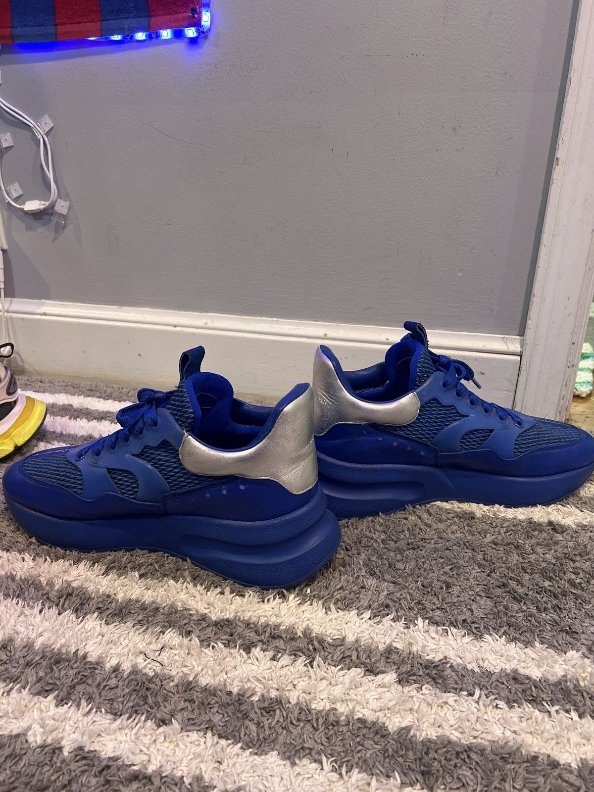 Alexander McQueen Alexander mcqueen “ultramarine silver” Size US 12 / EU 45 - 2 Thumbnail