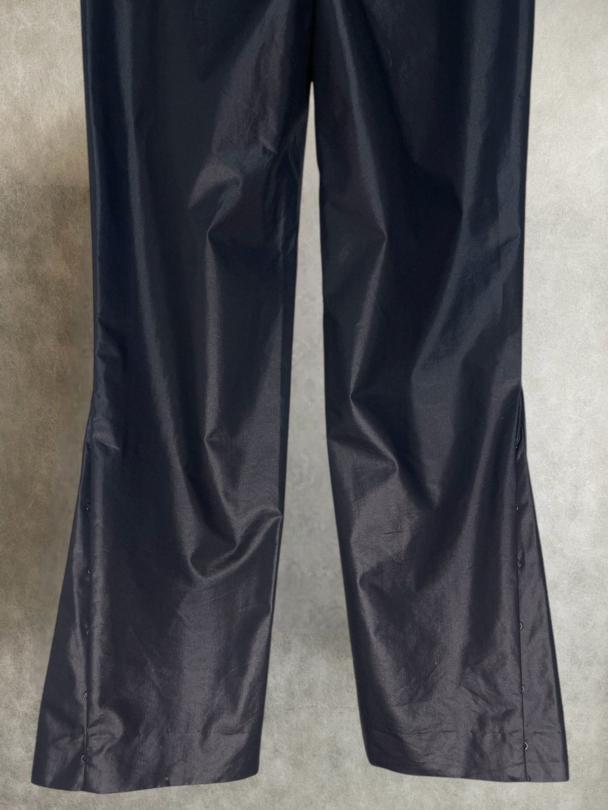 SS2000 Costume National flared coated nylon trousers