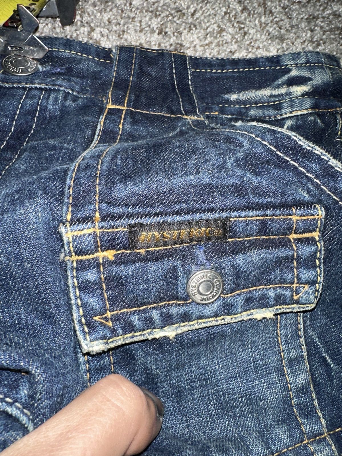 Hysteric Glamour Hysteric Glamour Vintage Flared Cargo Denim Size US 30 / EU 46 - 4 Thumbnail