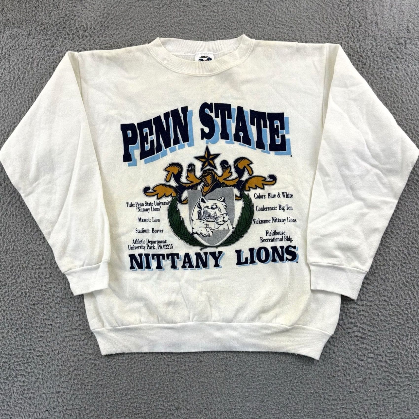 Penn VINTAGE Penn State Nittany Lions Sweatshirt Men’s Large 80s Football Sport USA Size US L / EU 52-54 / 3 - 2 Thumbnail
