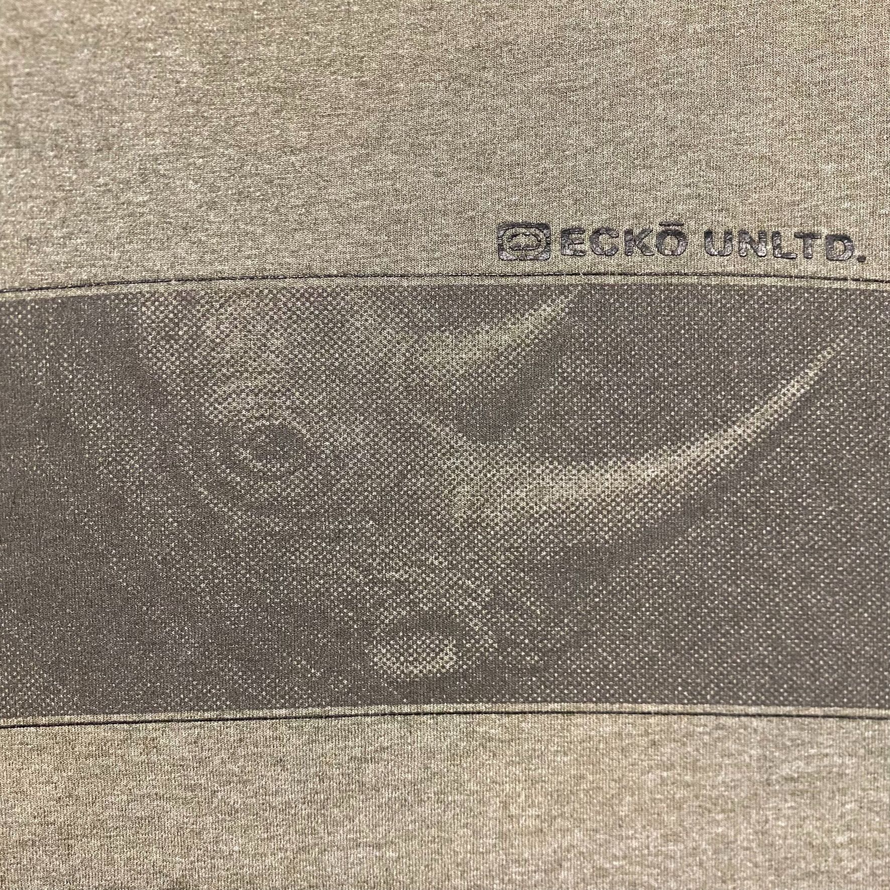 Ecko Unltd. Vintage 90s Ecko Unltd. Rhino Baggy Sun Faded Drill Trap Tee Size US XL / EU 56 / 4 - 3 Thumbnail