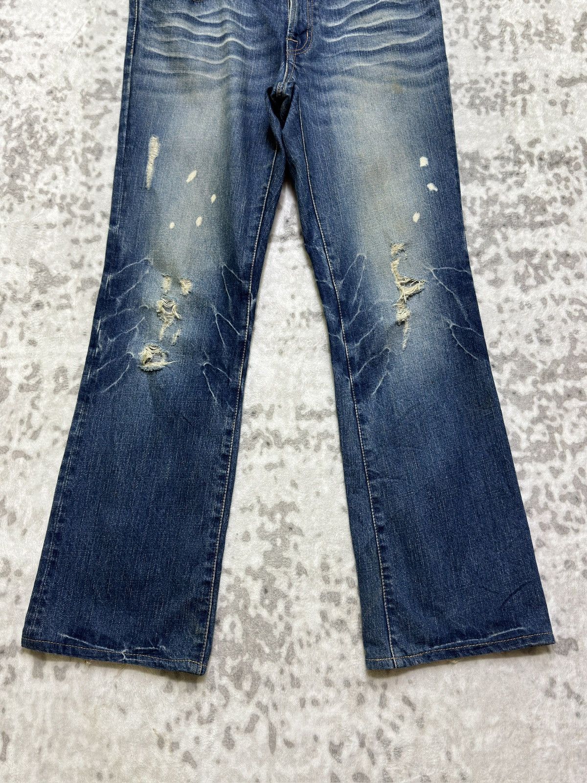 PPFM Vintage PPFM Bootcut Flared Paint Splatter Distressed Japan Size US 32 / EU 48 - 6 Thumbnail