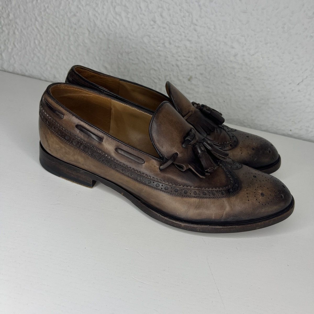 Gucci Gucci Horsebit Loafers Shoes Brown Patina Leathe 7.5 G Size US 8.5 / EU 41-42 - 3 Thumbnail