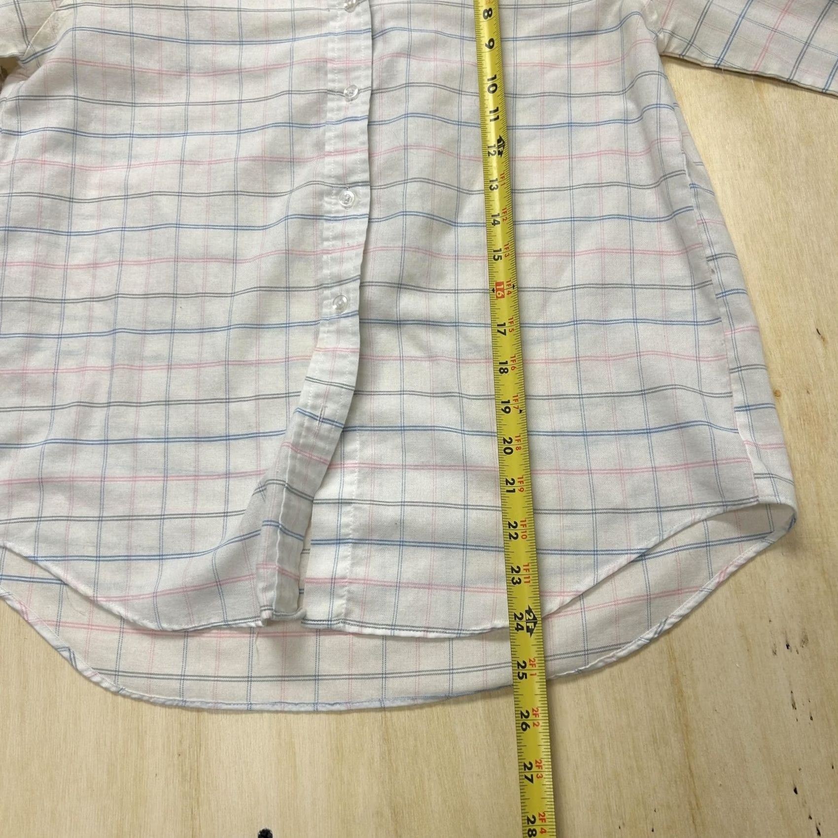 Hunter VINTAGE Reed Hunter Shirt Mens Medium White Woven Check Long Sleeve Button Up Casual Size US M / EU 48-50 / 2 - 5 Thumbnail