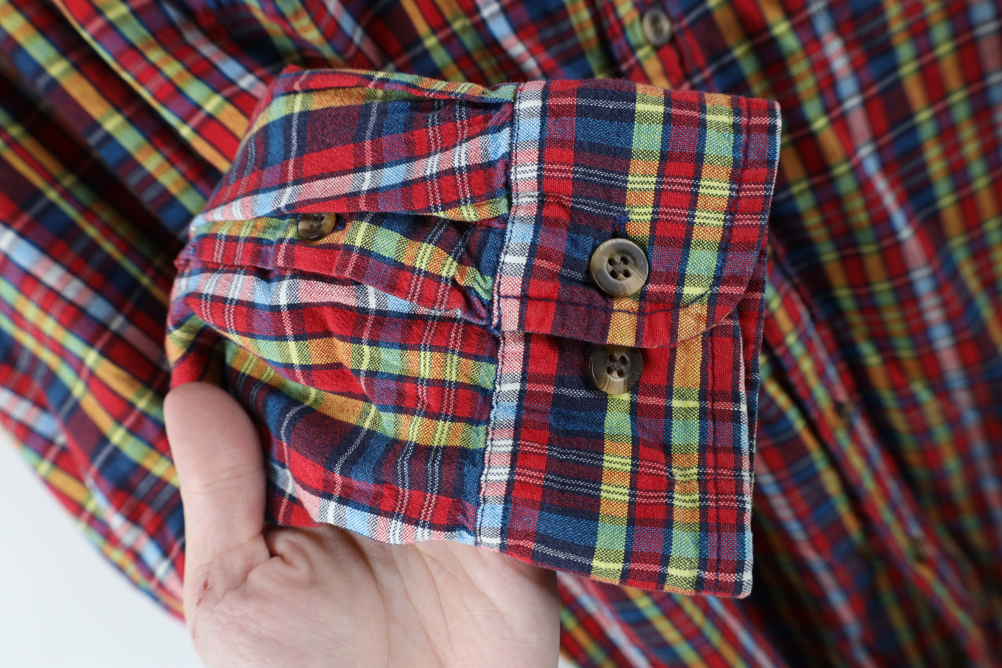 Eddie Bauer × Vintage Vintage 90s Eddie Bauer Madras Plaid Collared Button Shirt Size US L / EU 52-54 / 3 - 7 Thumbnail