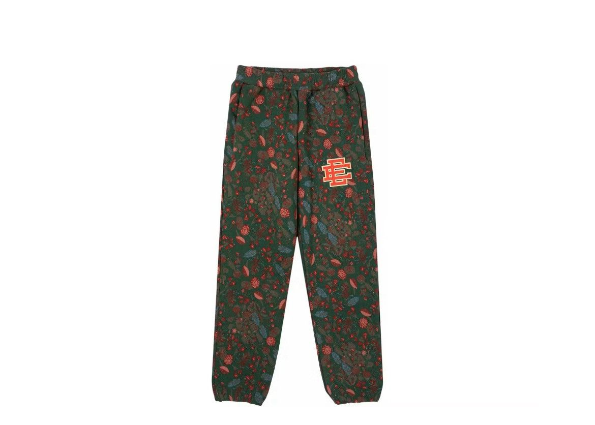Eric Emanuel Eric Emanuel green floral all over print sweatpants medium Size US 30 / EU 46 - 1 Thumbnail