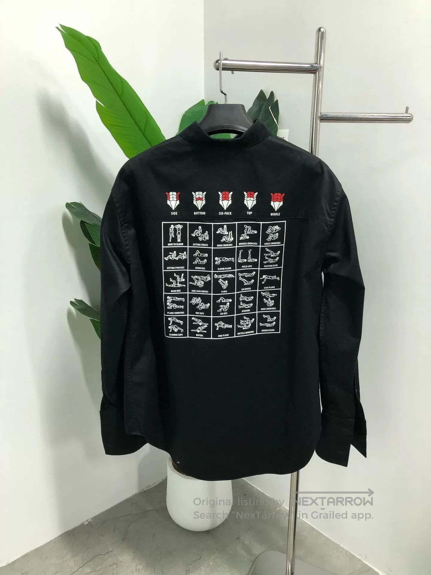 Balenciaga Balenciaga Black Training Graphic Shirt Jacket. Size US M / EU 48-50 / 2 - 2 Thumbnail