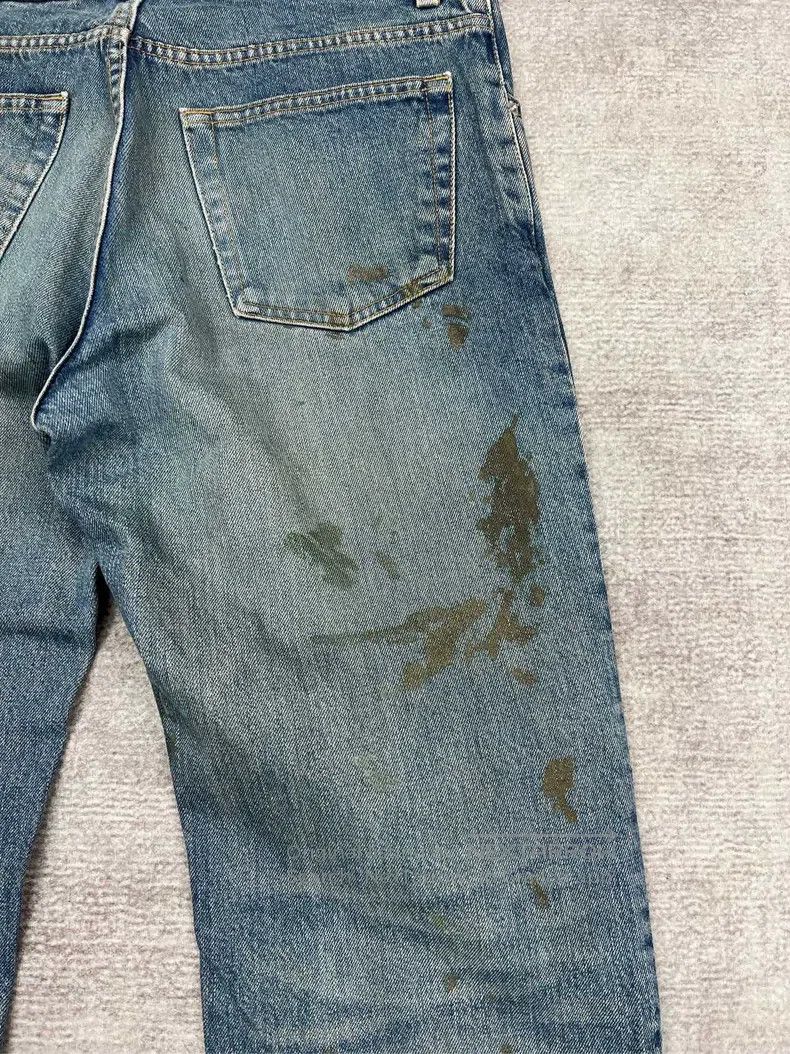 Helmut Lang HELMUT LANG Mud-Dyed Splatter Denim Pants Size US 33 - 5 Thumbnail