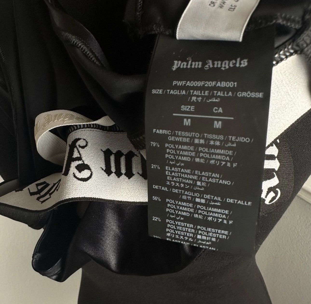 Palm Angels PALM ANGELS Sports Bra Medium Black Shine Racerback Unpadded Size M / US 6-8 / IT 42-44 - 10 Thumbnail