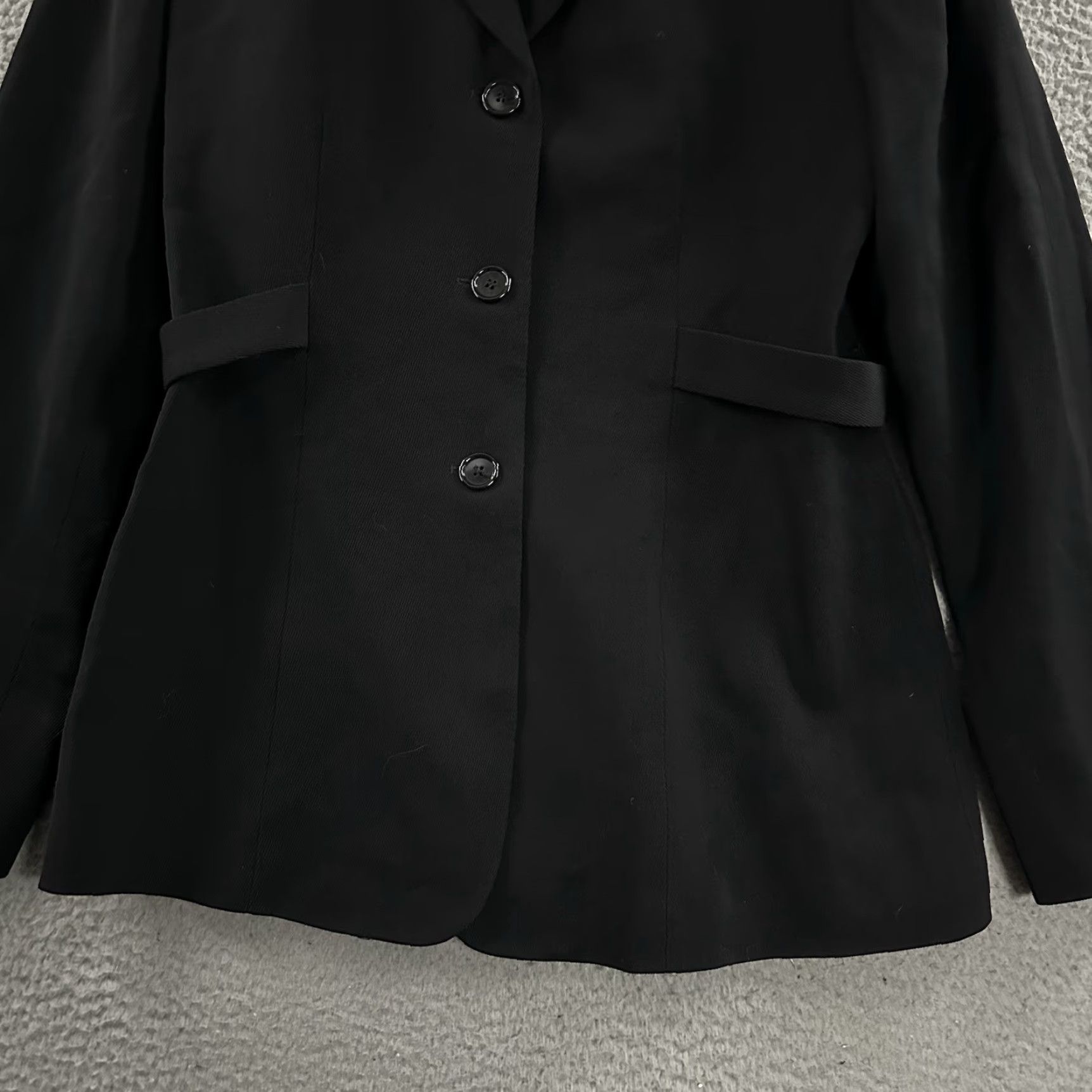 Ann Taylor Ann Taylor Blazer Womens Black Size 4 Wool Blend Button Front Lined Jacket Size S / US 4 / IT 40 - 3 Thumbnail